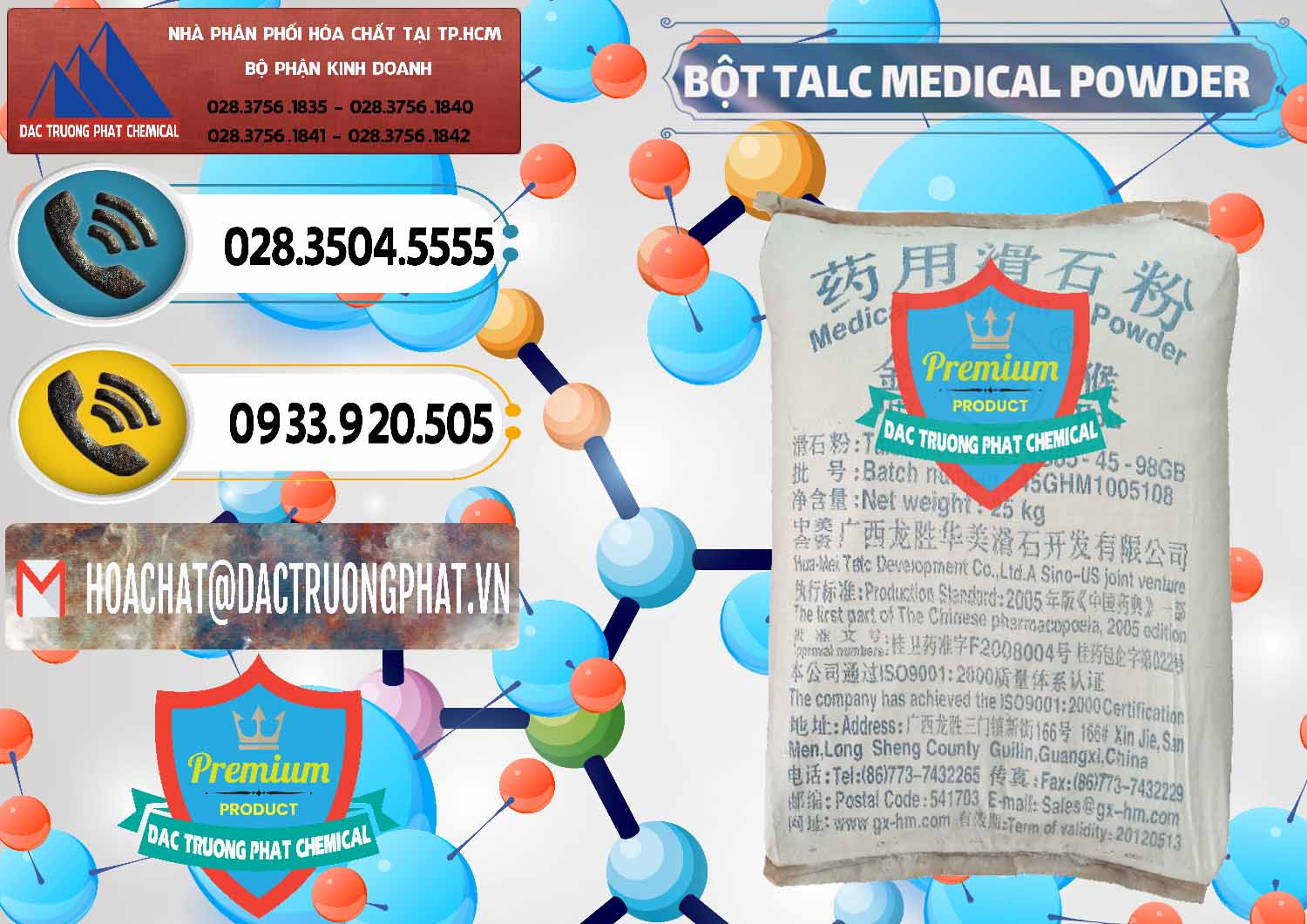 Phân phối & bán Bột Talc Medical Powder Trung Quốc China - 0036 - Nơi nhập khẩu & cung cấp hóa chất tại TP.HCM - hoachatdetnhuom.vn