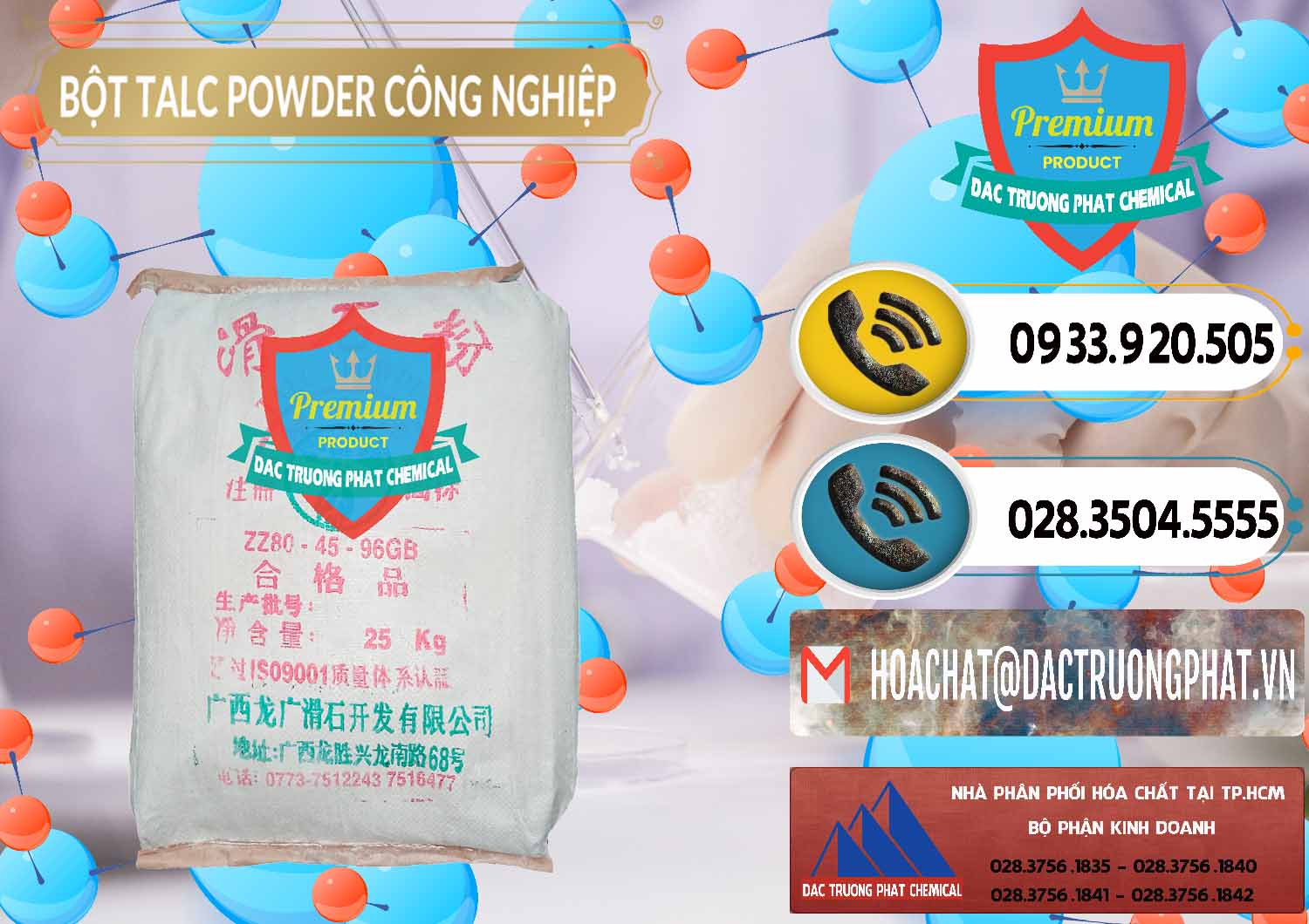 Cty nhập khẩu ( bán ) Bột Talc Powder Công Nghiệp Trung Quốc China - 0037 - Đơn vị nhập khẩu & cung cấp hóa chất tại TP.HCM - hoachatdetnhuom.vn