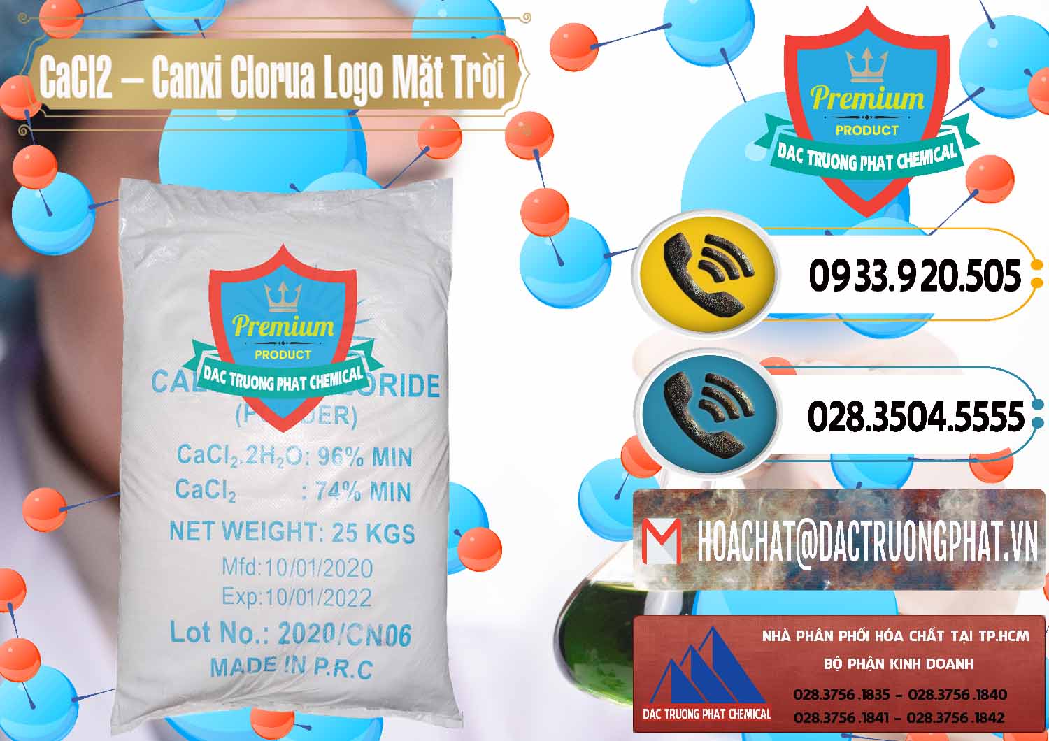 Cty kinh doanh - bán CaCl2 – Canxi Clorua 96% Logo Mặt Trời Trung Quốc China - 0041 - Công ty chuyên cung ứng ( phân phối ) hóa chất tại TP.HCM - hoachatdetnhuom.vn