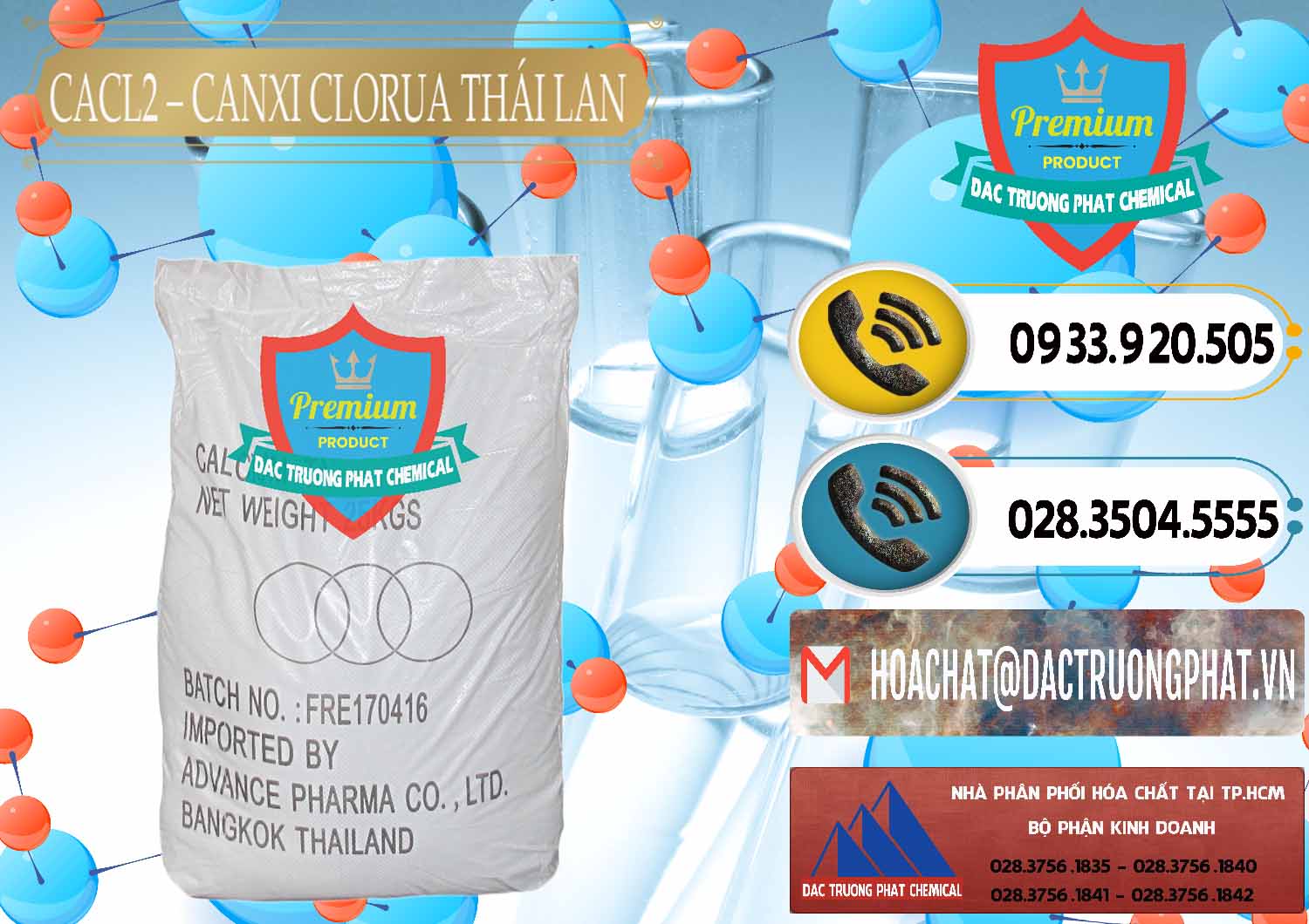 Nhà nhập khẩu và bán CaCl2 – Canxi Clorua 96% Thái Lan - 0042 - Công ty bán ( phân phối ) hóa chất tại TP.HCM - hoachatdetnhuom.vn