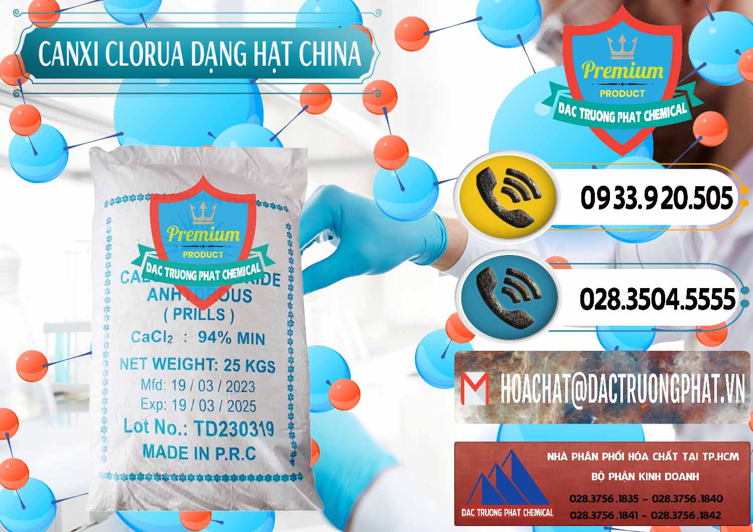 Công ty chuyên kinh doanh _ bán CaCl2 – Canxi Clorua 94% Dạng Hạt Trung Quốc China - 0373 - Nhập khẩu _ cung cấp hóa chất tại TP.HCM - hoachatdetnhuom.vn