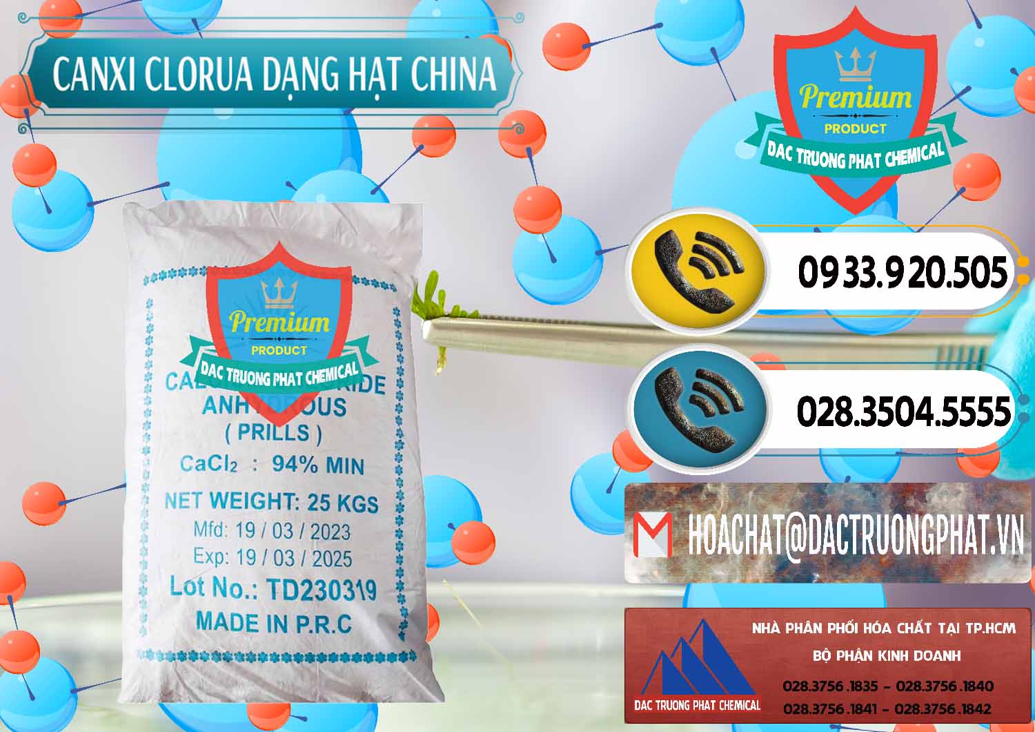 Công ty phân phối ( bán ) CaCl2 – Canxi Clorua 94% Dạng Hạt Trung Quốc China - 0373 - Cty cung cấp - phân phối hóa chất tại TP.HCM - hoachatdetnhuom.vn