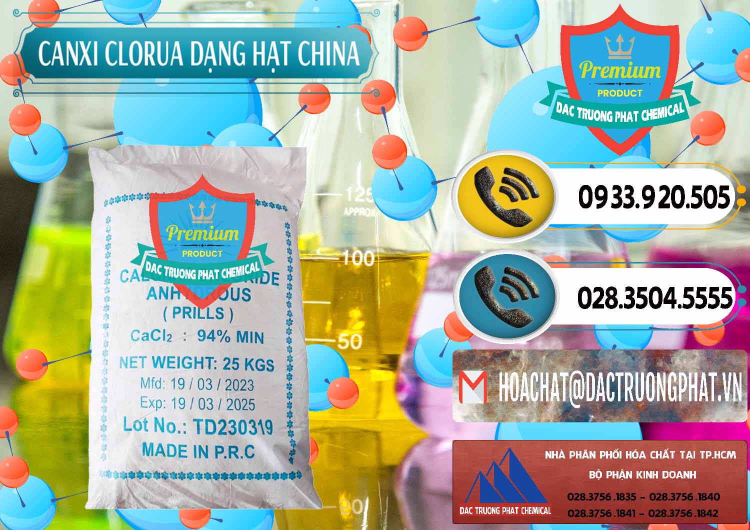 Công ty nhập khẩu & bán CaCl2 – Canxi Clorua 94% Dạng Hạt Trung Quốc China - 0373 - Công ty chuyên kinh doanh _ phân phối hóa chất tại TP.HCM - hoachatdetnhuom.vn