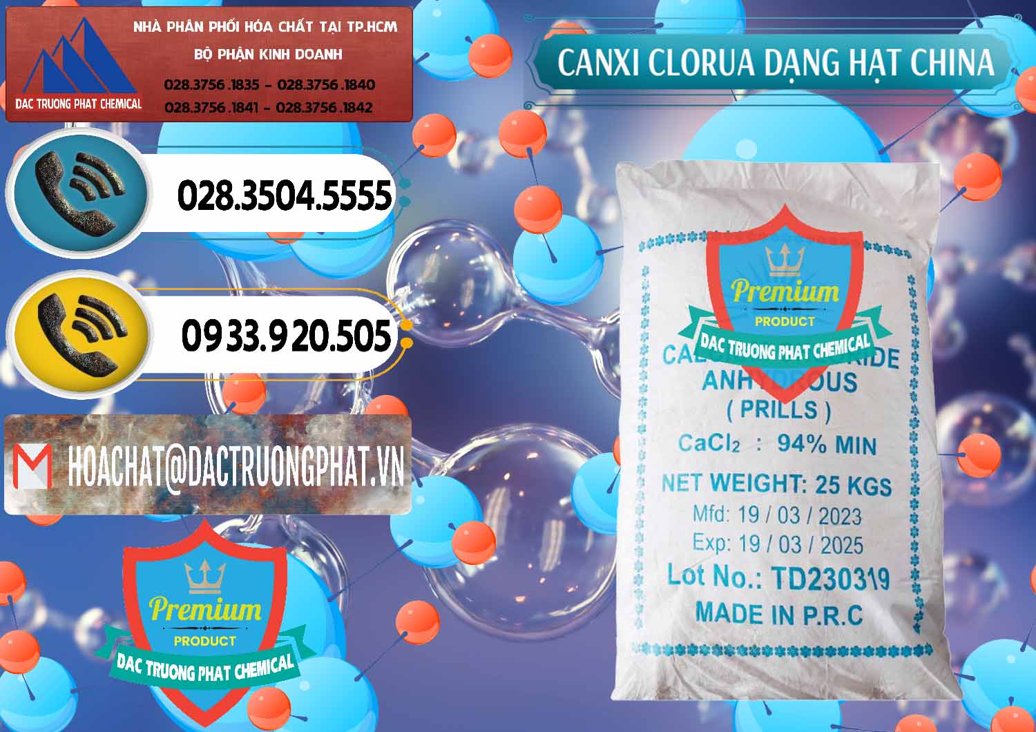 Công ty chuyên nhập khẩu - bán CaCl2 – Canxi Clorua 94% Dạng Hạt Trung Quốc China - 0373 - Công ty cung cấp - phân phối hóa chất tại TP.HCM - hoachatdetnhuom.vn