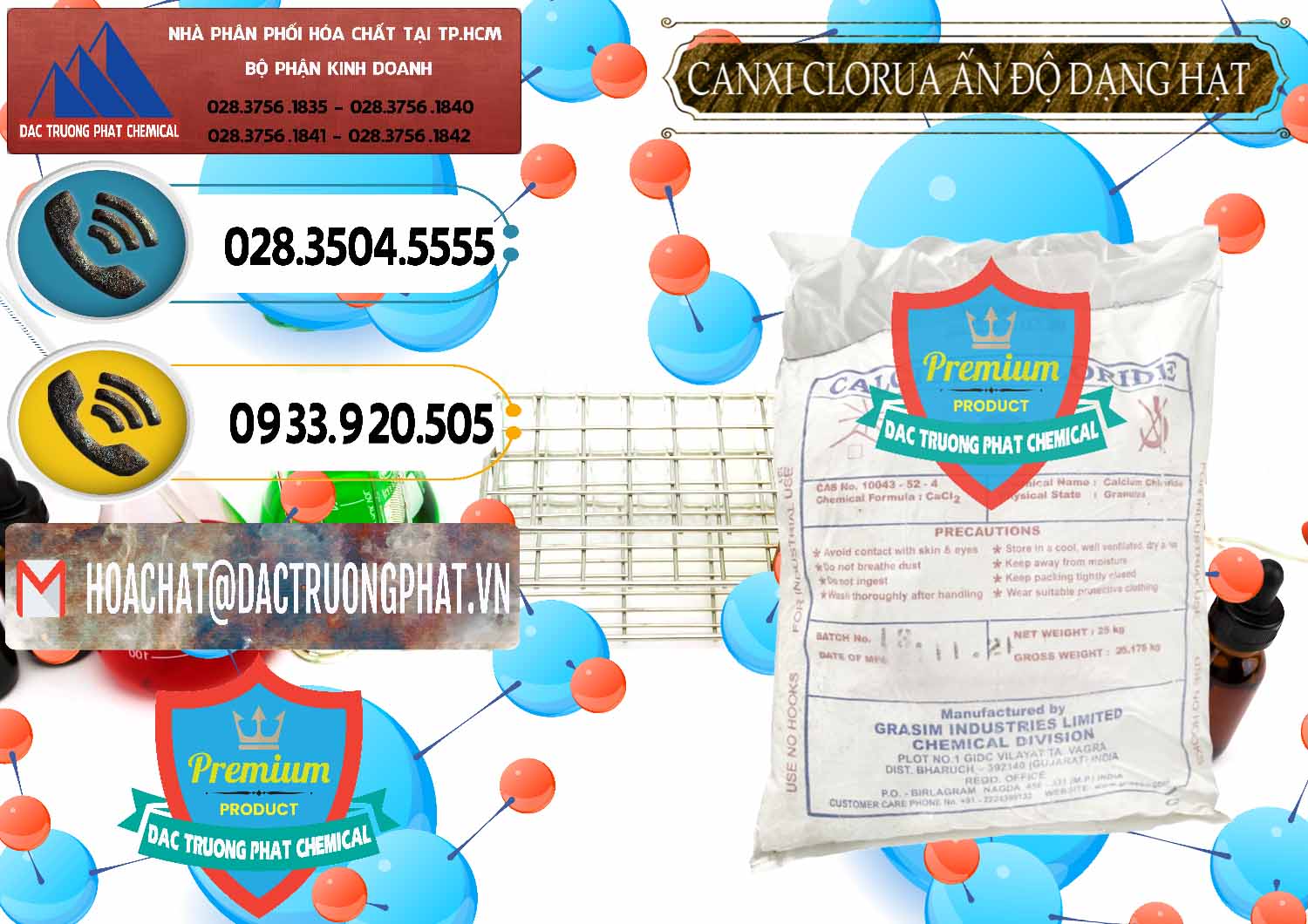 Bán & cung cấp CaCl2 – Canxi Clorua Dạng Hạt Aditya Birla Grasim Ấn Độ India - 0418 - Đơn vị cung cấp ( bán ) hóa chất tại TP.HCM - hoachatdetnhuom.vn