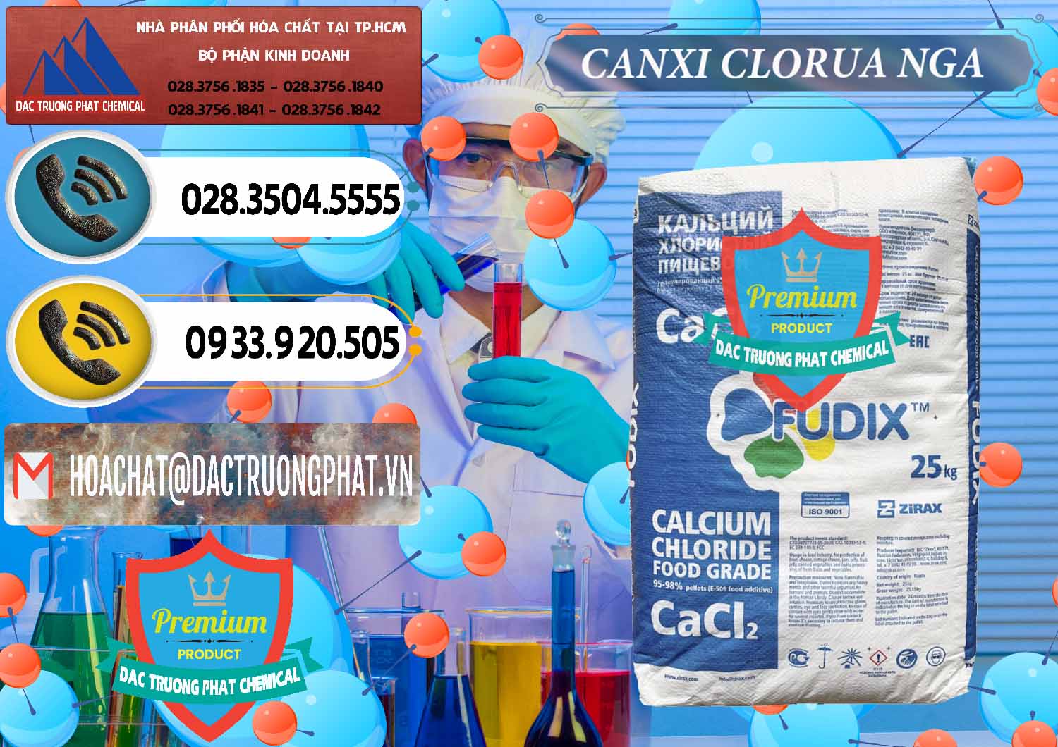 Cty chuyên bán - cung ứng CaCl2 – Canxi Clorua Nga Russia - 0430 - Nơi chuyên kinh doanh & cung cấp hóa chất tại TP.HCM - hoachatdetnhuom.vn