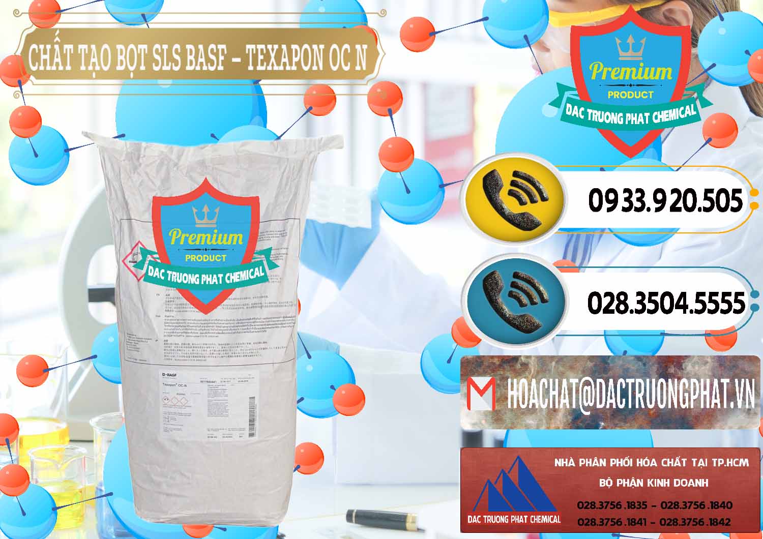 Chuyên cung cấp - bán Chất Tạo Bọt SLS - Sodium Lauryl Sulfate BASF Texapon OC N - 0049 - Đơn vị kinh doanh và cung cấp hóa chất tại TP.HCM - hoachatdetnhuom.vn