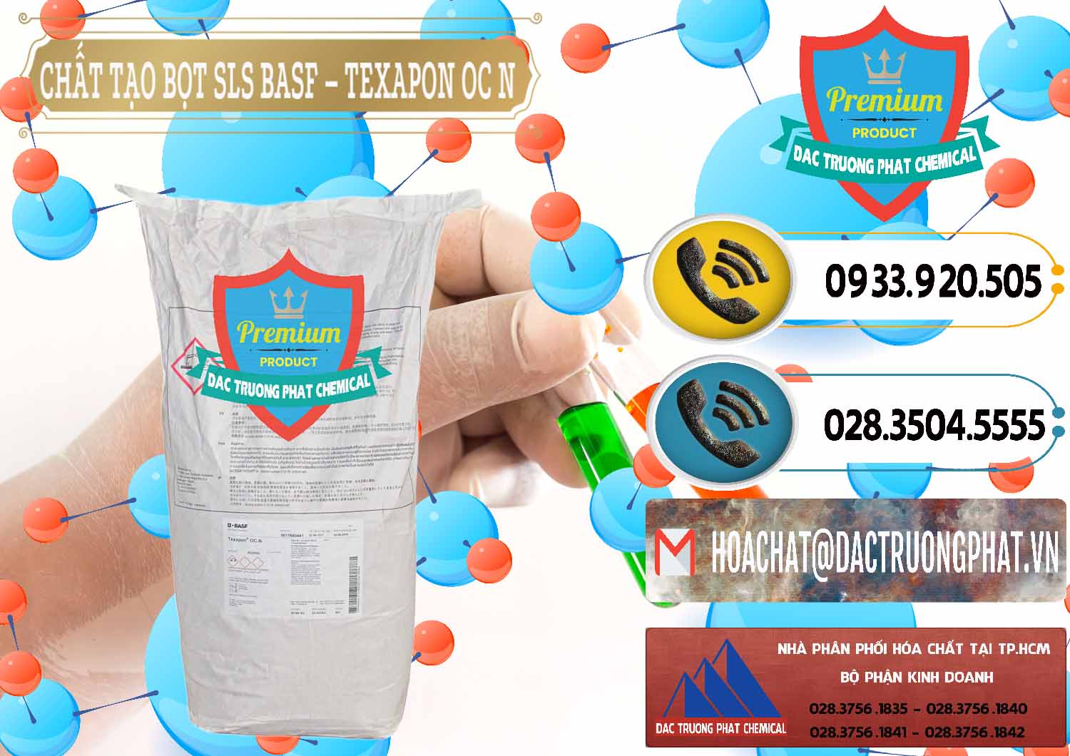 Đơn vị bán - cung cấp Chất Tạo Bọt SLS - Sodium Lauryl Sulfate BASF Texapon OC N - 0049 - Nơi cung cấp & bán hóa chất tại TP.HCM - hoachatdetnhuom.vn