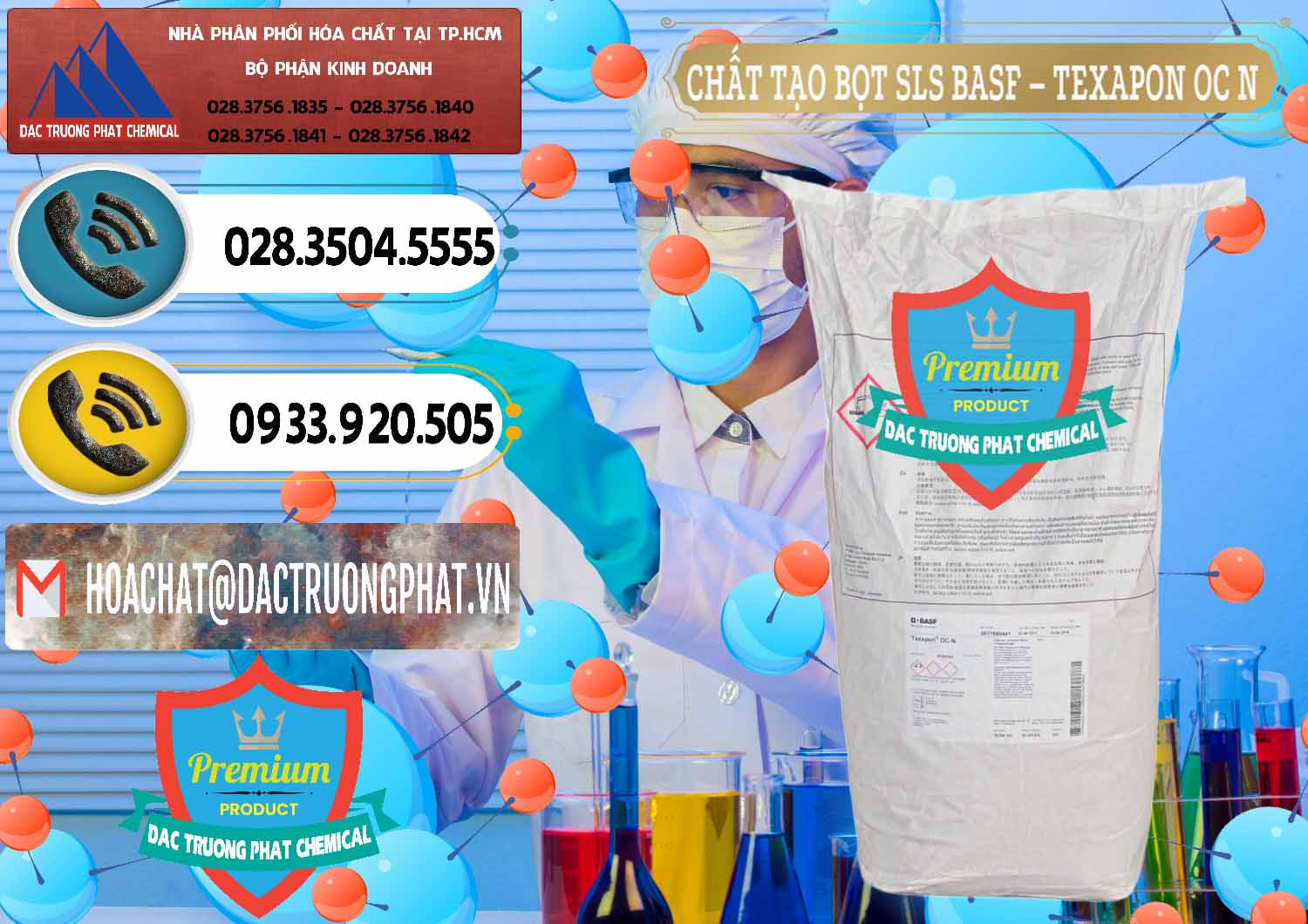 Công ty chuyên kinh doanh _ bán Chất Tạo Bọt SLS - Sodium Lauryl Sulfate BASF Texapon OC N - 0049 - Công ty phân phối _ nhập khẩu hóa chất tại TP.HCM - hoachatdetnhuom.vn