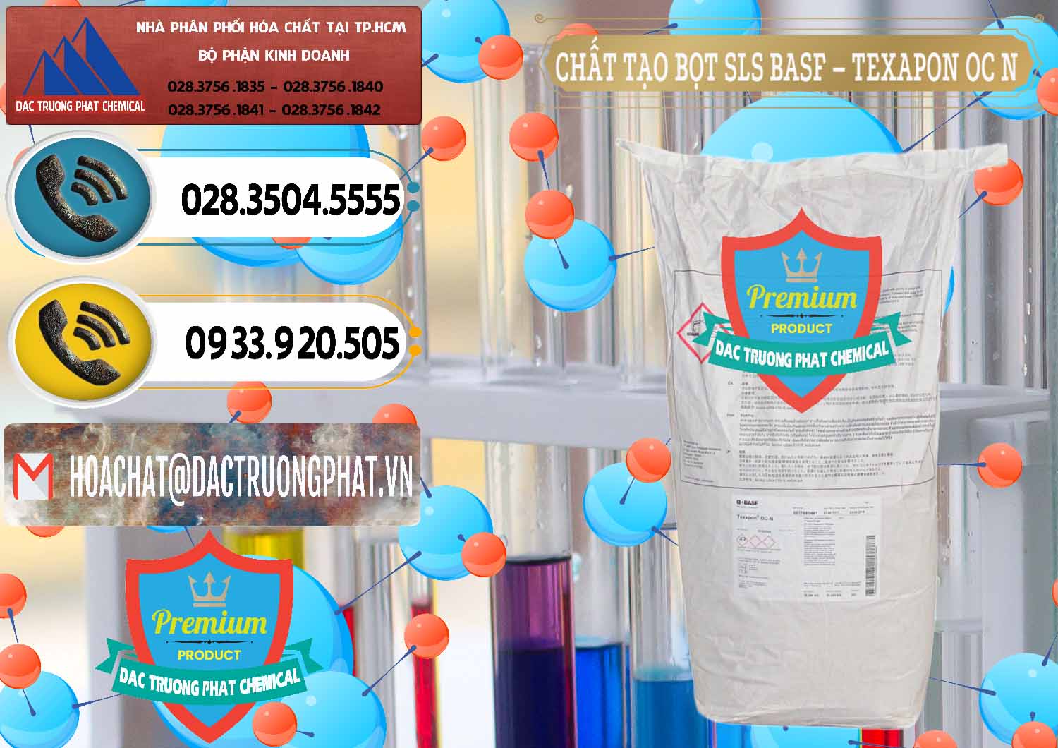 Cty chuyên nhập khẩu _ bán Chất Tạo Bọt SLS - Sodium Lauryl Sulfate BASF Texapon OC N - 0049 - Công ty phân phối ( nhập khẩu ) hóa chất tại TP.HCM - hoachatdetnhuom.vn