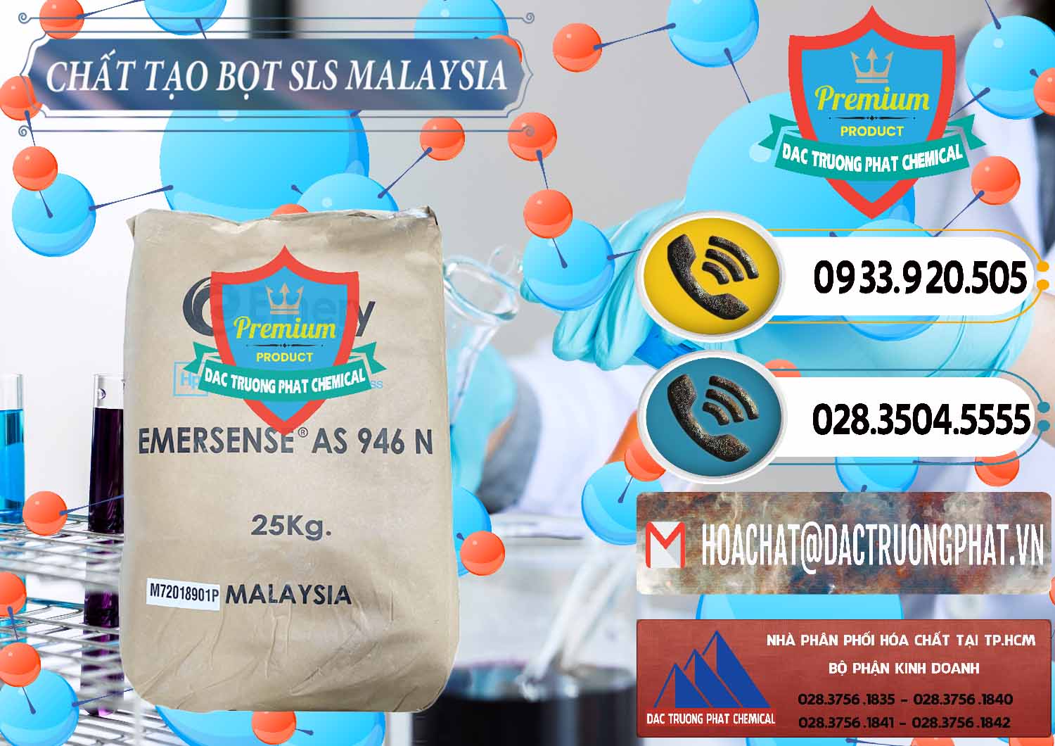 Nơi nhập khẩu - bán Chất Tạo Bọt SLS Emery - Emersense AS 946N Mã Lai Malaysia - 0423 - Công ty chuyên phân phối _ nhập khẩu hóa chất tại TP.HCM - hoachatdetnhuom.vn