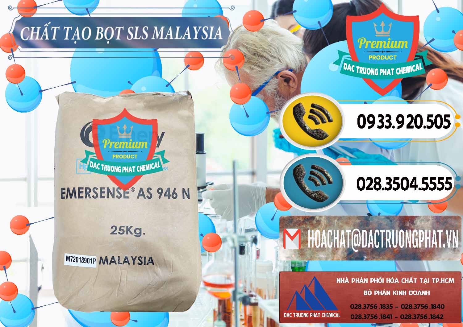Công ty bán và phân phối Chất Tạo Bọt SLS Emery - Emersense AS 946N Mã Lai Malaysia - 0423 - Cung ứng ( phân phối ) hóa chất tại TP.HCM - hoachatdetnhuom.vn