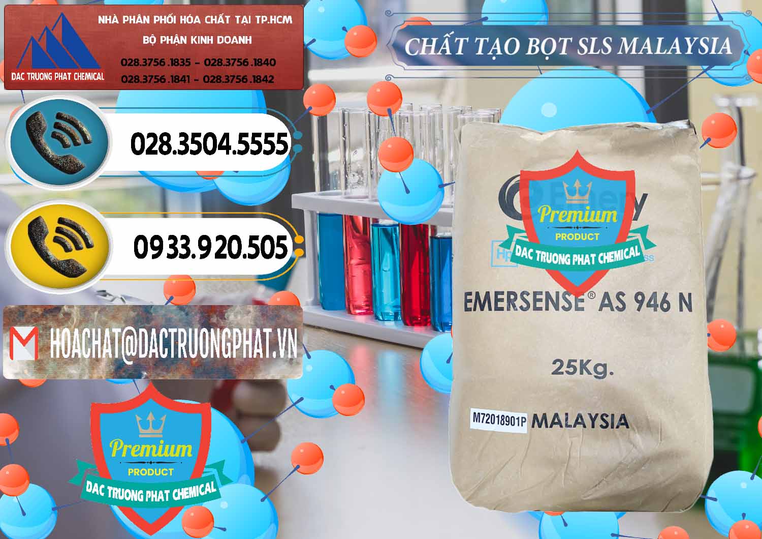 Chuyên cung ứng & bán Chất Tạo Bọt SLS Emery - Emersense AS 946N Mã Lai Malaysia - 0423 - Nhà cung cấp - phân phối hóa chất tại TP.HCM - hoachatdetnhuom.vn