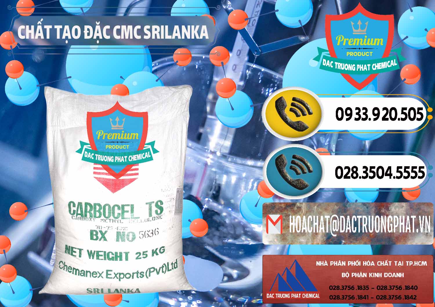 Nhà cung cấp và bán Chất Tạo Đặc CMC - Carboxyl Methyl Cellulose Srilanka - 0045 - Nơi chuyên phân phối và kinh doanh hóa chất tại TP.HCM - hoachatdetnhuom.vn