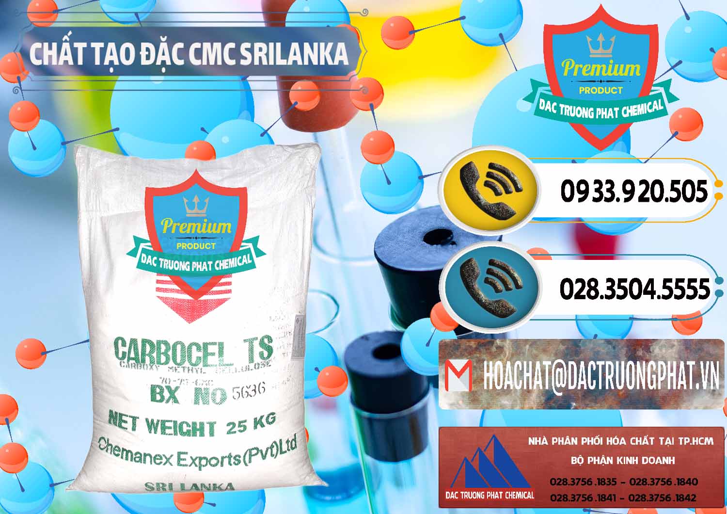 Cty kinh doanh & bán Chất Tạo Đặc CMC - Carboxyl Methyl Cellulose Srilanka - 0045 - Đơn vị nhập khẩu & phân phối hóa chất tại TP.HCM - hoachatdetnhuom.vn