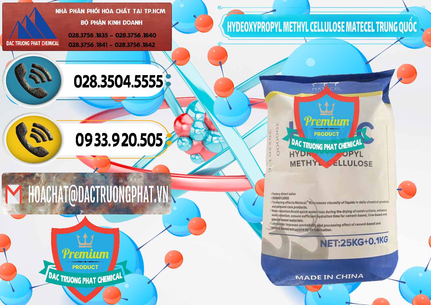 Bán và cung ứng Chất Tạo Đặc HPMC - Hydroxypropyl Methyl Cellulose Matecel Trung Quốc China - 0396 - Cung ứng & phân phối hóa chất tại TP.HCM - hoachatdetnhuom.vn