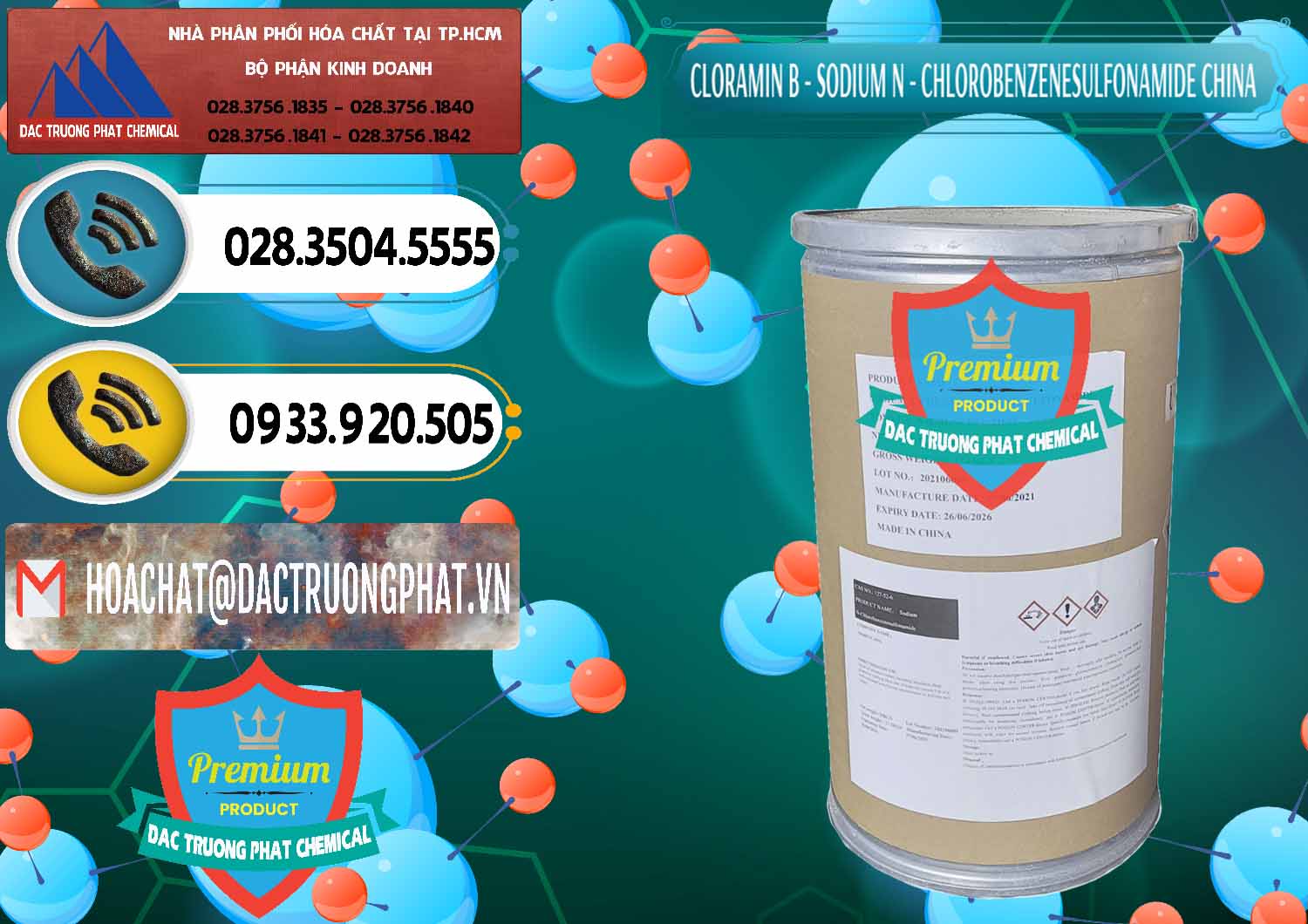Nơi chuyên bán và phân phối Cloramin B Khử Trùng, Diệt Khuẩn Trung Quốc China - 0298 - Công ty bán và phân phối hóa chất tại TP.HCM - hoachatdetnhuom.vn