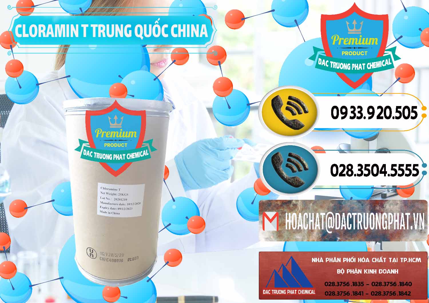 Cung ứng ( bán ) Cloramin T Khử Trùng, Diệt Khuẩn Trung Quốc China - 0301 - Nơi phân phối - cung cấp hóa chất tại TP.HCM - hoachatdetnhuom.vn
