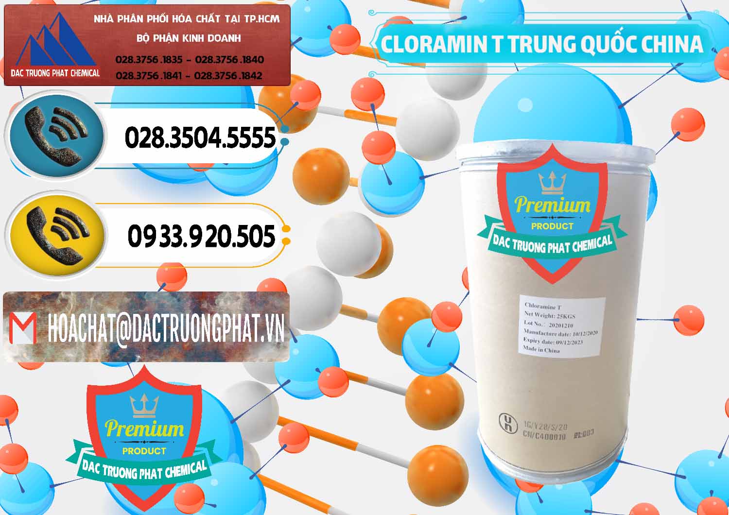 Nơi kinh doanh - bán Cloramin T Khử Trùng, Diệt Khuẩn Trung Quốc China - 0301 - Công ty chuyên bán - cung cấp hóa chất tại TP.HCM - hoachatdetnhuom.vn