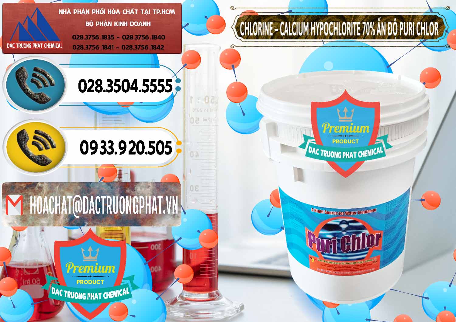 Nhà nhập khẩu & bán Chlorine – Clorin 70% Puri Chlo Ấn Độ India - 0123 - Đơn vị bán ( cung cấp ) hóa chất tại TP.HCM - hoachatdetnhuom.vn