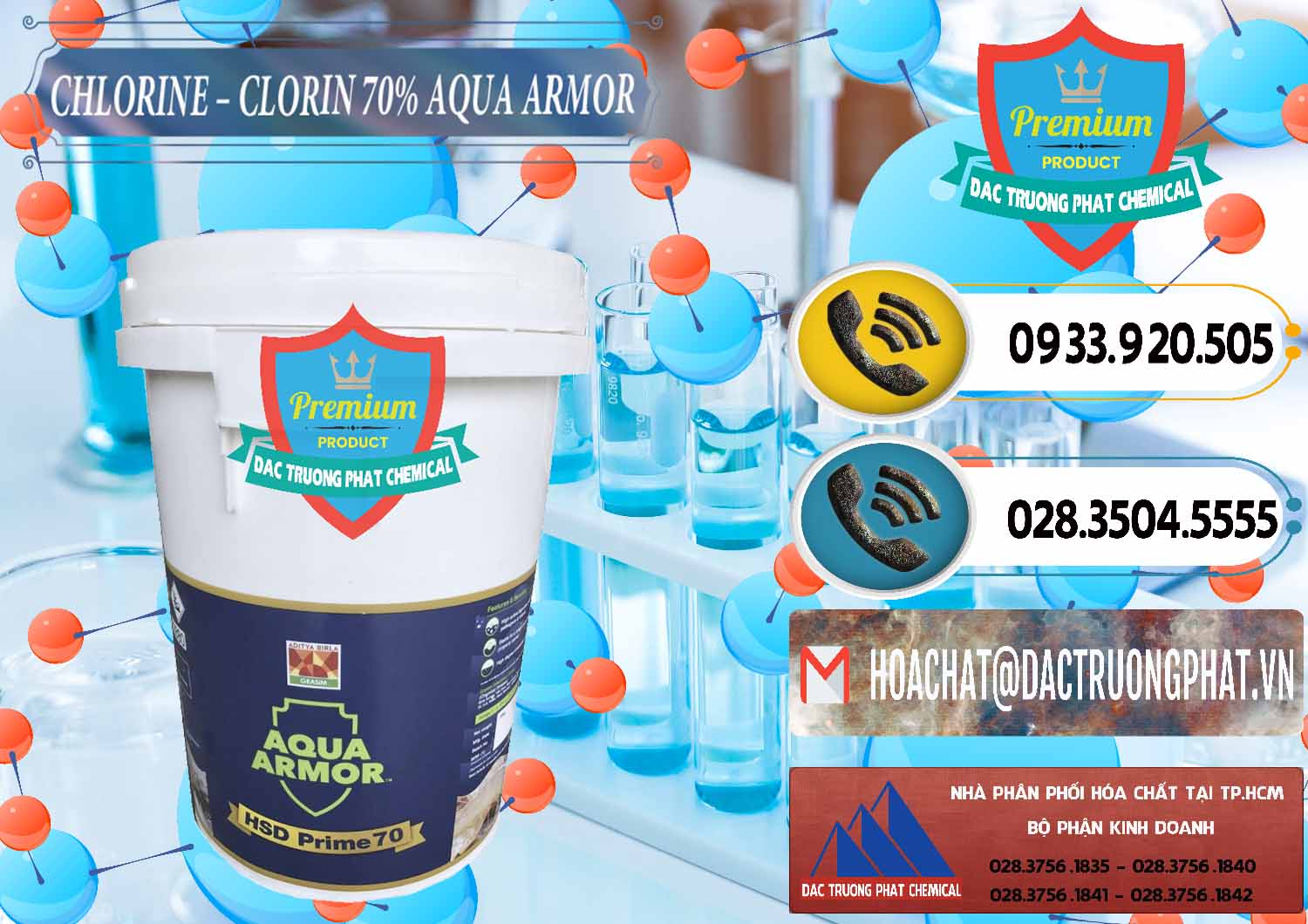 Bán và phân phối Chlorine – Clorin 70% Aqua Armor Aditya Birla Grasim Ấn Độ India - 0241 - Kinh doanh & phân phối hóa chất tại TP.HCM - hoachatdetnhuom.vn