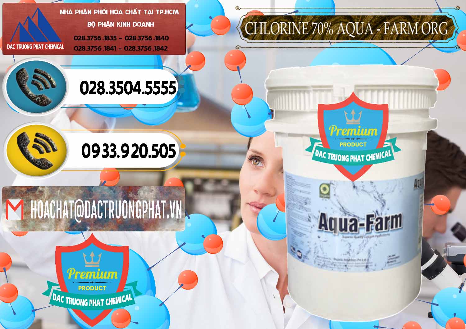 Đơn vị phân phối & bán Chlorine – Clorin 70% Aqua - Farm ORG Organic Ấn Độ India - 0246 - Cty nhập khẩu - cung cấp hóa chất tại TP.HCM - hoachatdetnhuom.vn