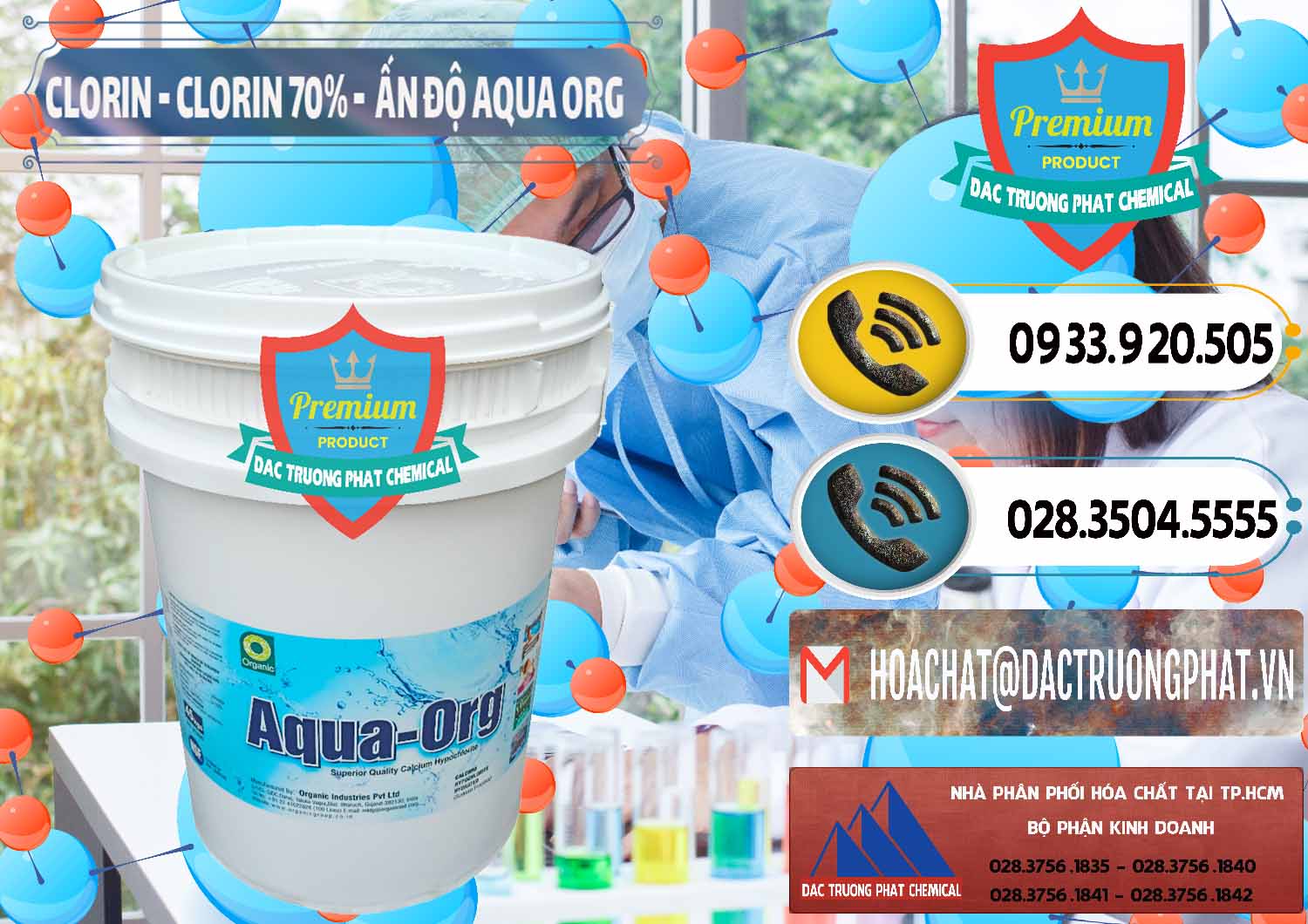 Nơi chuyên bán và cung ứng Chlorine – Clorin Ấn Độ Aqua ORG Organic India - 0051 - Nơi bán ( cung cấp ) hóa chất tại TP.HCM - hoachatdetnhuom.vn