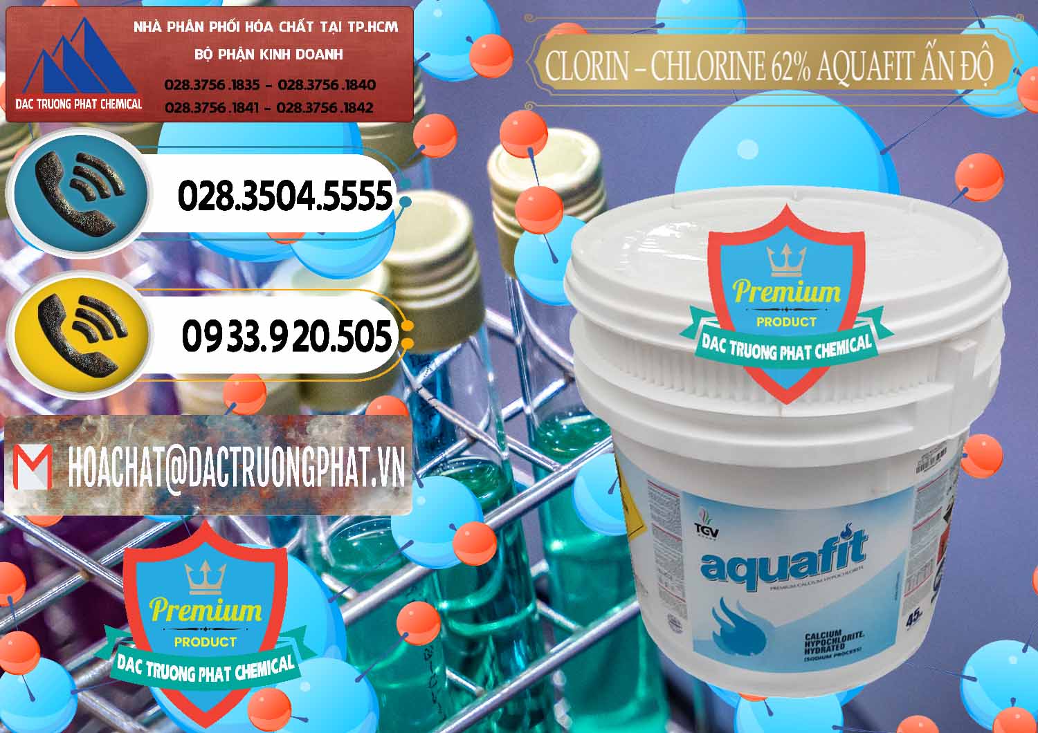 Cty chuyên cung ứng ( bán ) Clorin - Chlorine 62% Aquafit Thùng Lùn Ấn Độ India - 0057 - Công ty phân phối và cung ứng hóa chất tại TP.HCM - hoachatdetnhuom.vn