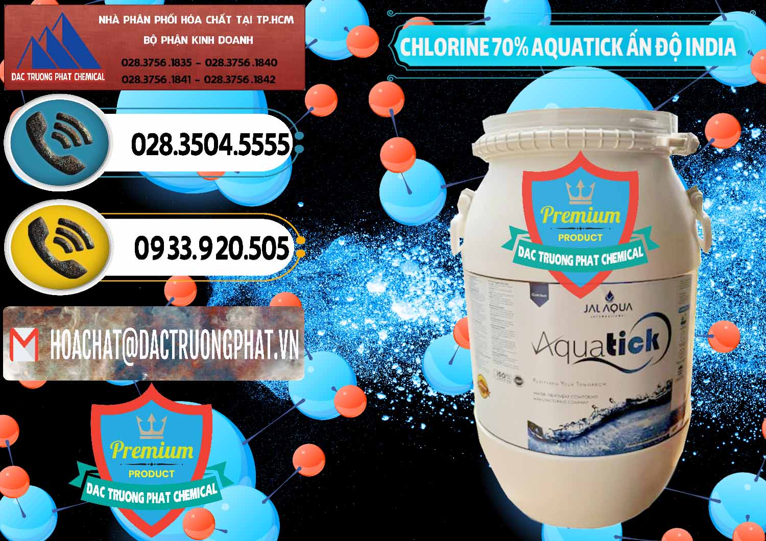Đơn vị chuyên bán - phân phối Chlorine – Clorin 70% Aquatick Jal Aqua Ấn Độ India - 0215 - Công ty cung cấp - nhập khẩu hóa chất tại TP.HCM - hoachatdetnhuom.vn