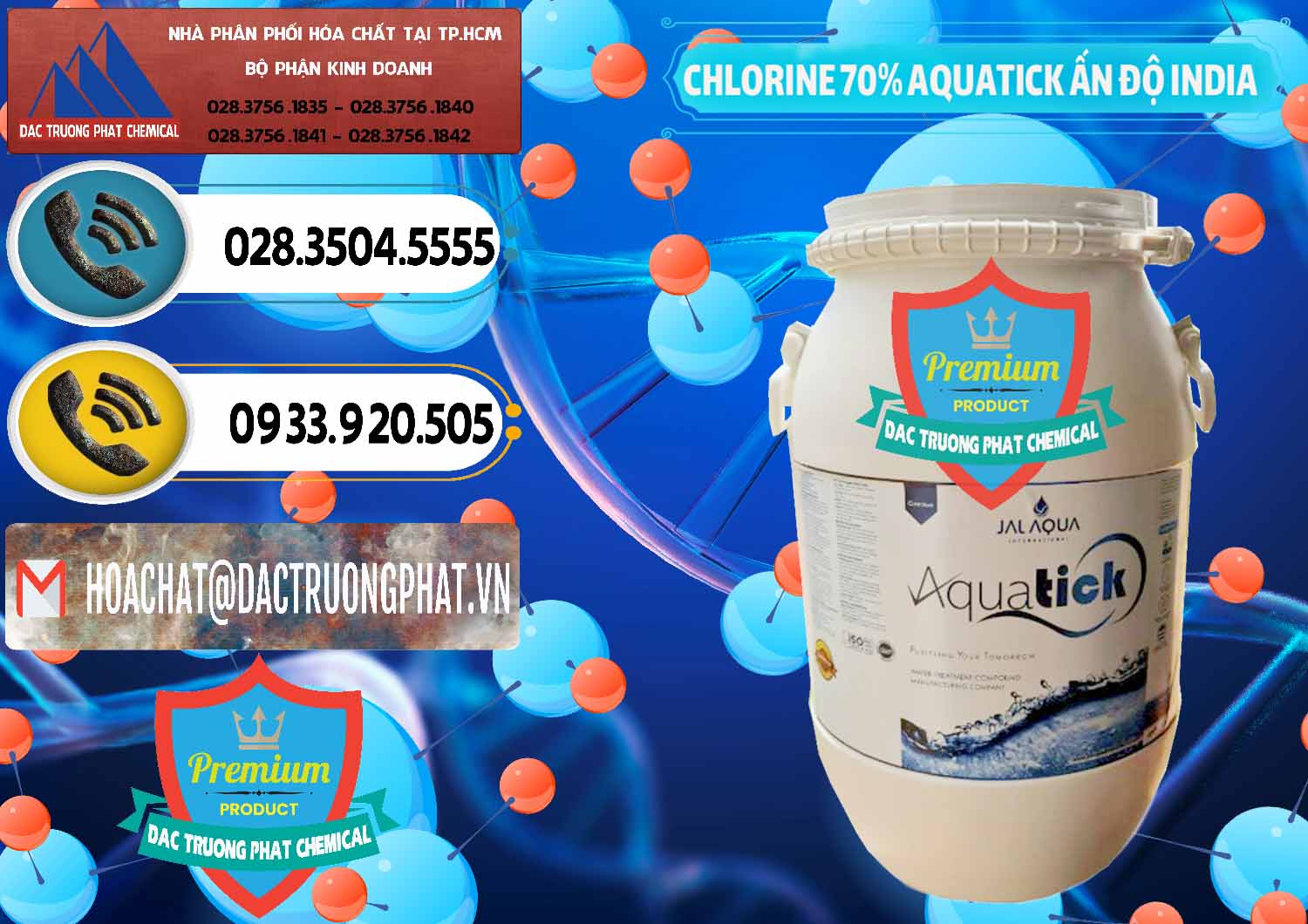 Phân phối - bán Chlorine – Clorin 70% Aquatick Jal Aqua Ấn Độ India - 0215 - Chuyên phân phối & bán hóa chất tại TP.HCM - hoachatdetnhuom.vn