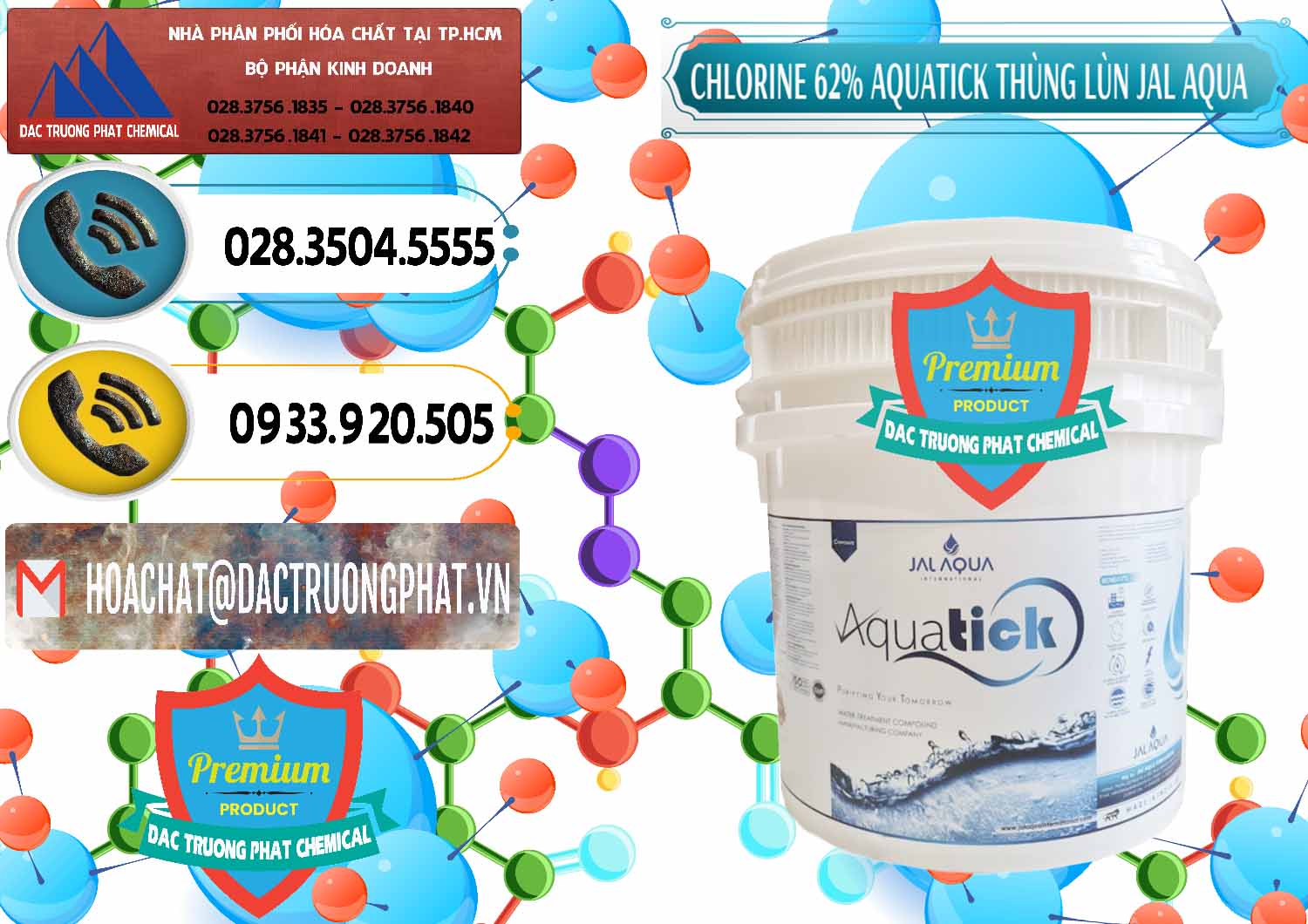 Đơn vị cung cấp _ bán Chlorine – Clorin 62% Aquatick Thùng Lùn Jal Aqua Ấn Độ India - 0238 - Nơi chuyên nhập khẩu - phân phối hóa chất tại TP.HCM - hoachatdetnhuom.vn