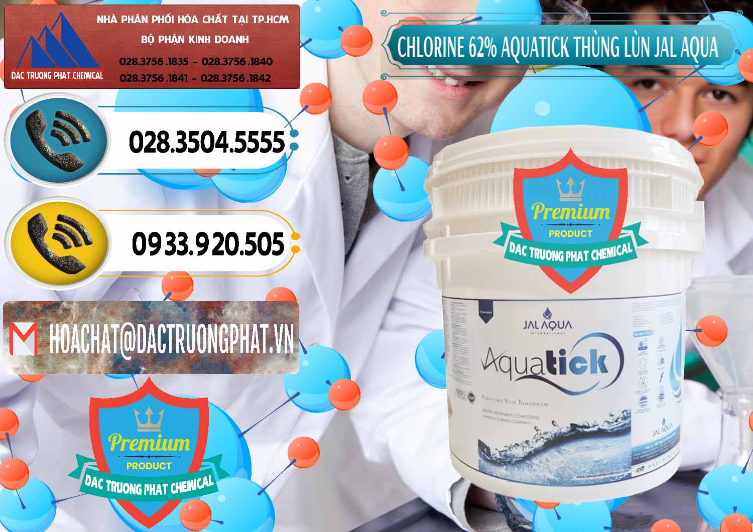 Cty chuyên cung cấp ( bán ) Chlorine – Clorin 62% Aquatick Thùng Lùn Jal Aqua Ấn Độ India - 0238 - Công ty chuyên kinh doanh - cung cấp hóa chất tại TP.HCM - hoachatdetnhuom.vn