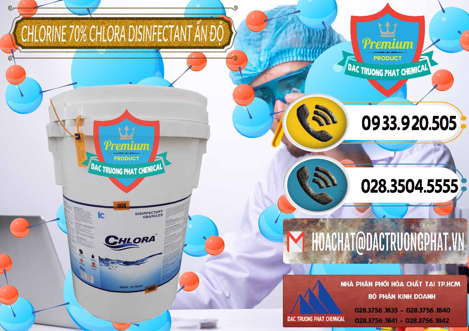 Đơn vị chuyên bán ( cung ứng ) Chlorine – Clorin 70% Chlora Disinfectant Ấn Độ India - 0213 - Cty cung cấp _ phân phối hóa chất tại TP.HCM - hoachatdetnhuom.vn