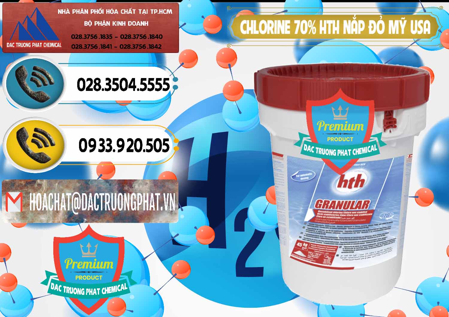 Chuyên kinh doanh & bán Clorin – Chlorine 70% HTH Nắp Đỏ Mỹ Usa - 0244 - Công ty bán ( phân phối ) hóa chất tại TP.HCM - hoachatdetnhuom.vn