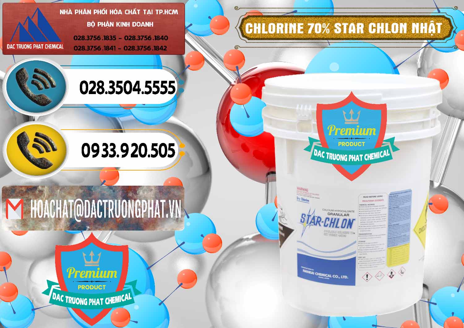 Cty chuyên bán ( phân phối ) Clorin – Chlorine 70% Star Chlon Nhật Bản Japan - 0243 - Nhà phân phối & cung cấp hóa chất tại TP.HCM - hoachatdetnhuom.vn