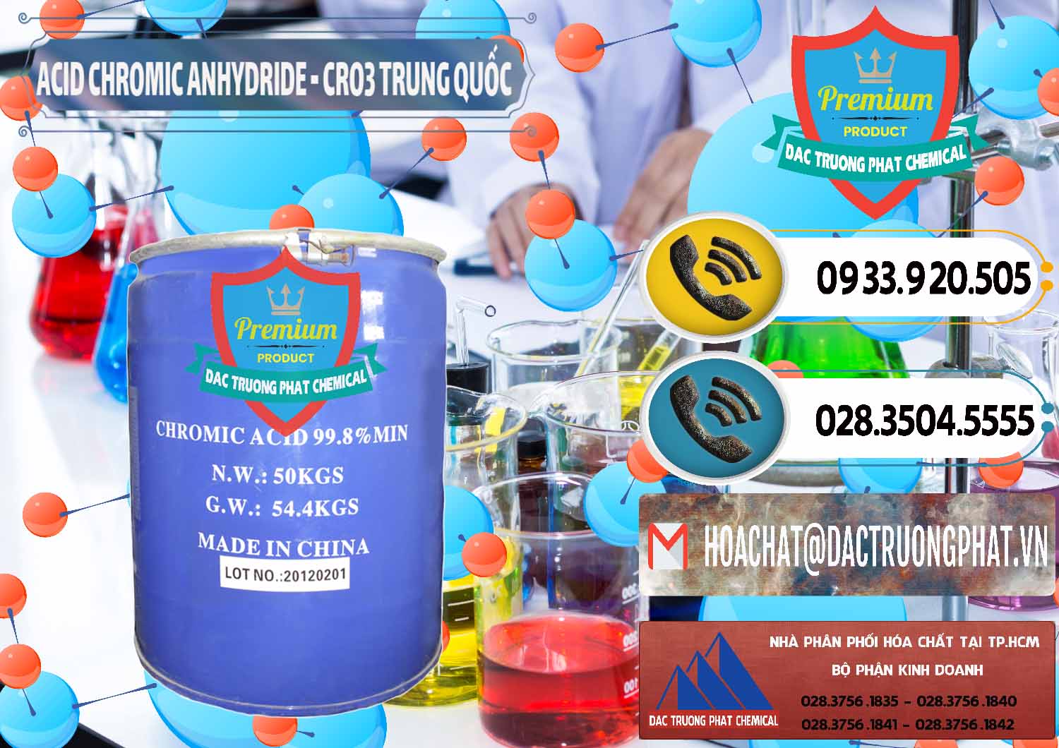 Đơn vị cung ứng - bán Acid Chromic Anhydride - Cromic CRO3 Trung Quốc China - 0007 - Nơi chuyên phân phối & cung ứng hóa chất tại TP.HCM - hoachatdetnhuom.vn
