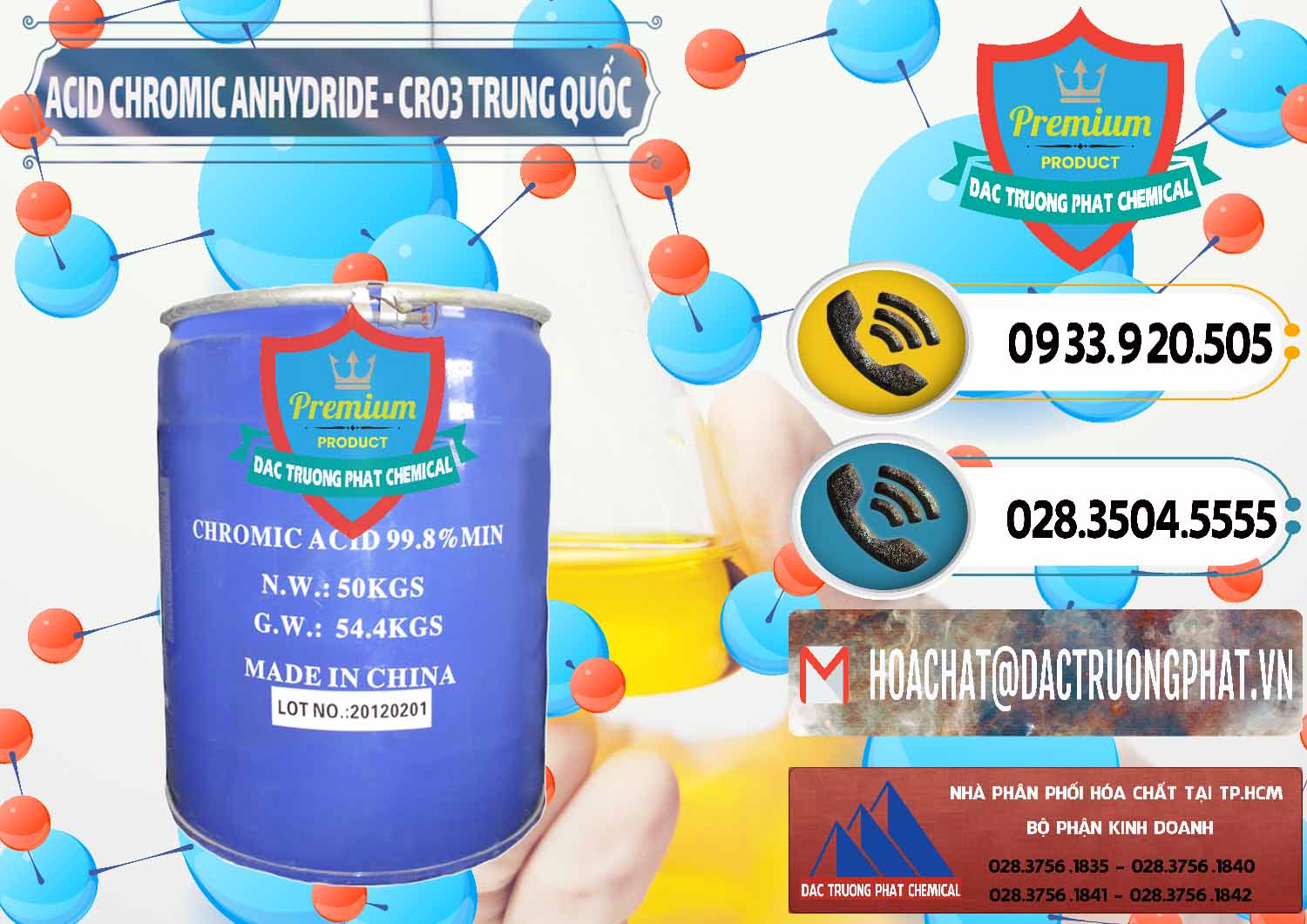 Cty kinh doanh ( bán ) Acid Chromic Anhydride - Cromic CRO3 Trung Quốc China - 0007 - Cty bán _ phân phối hóa chất tại TP.HCM - hoachatdetnhuom.vn