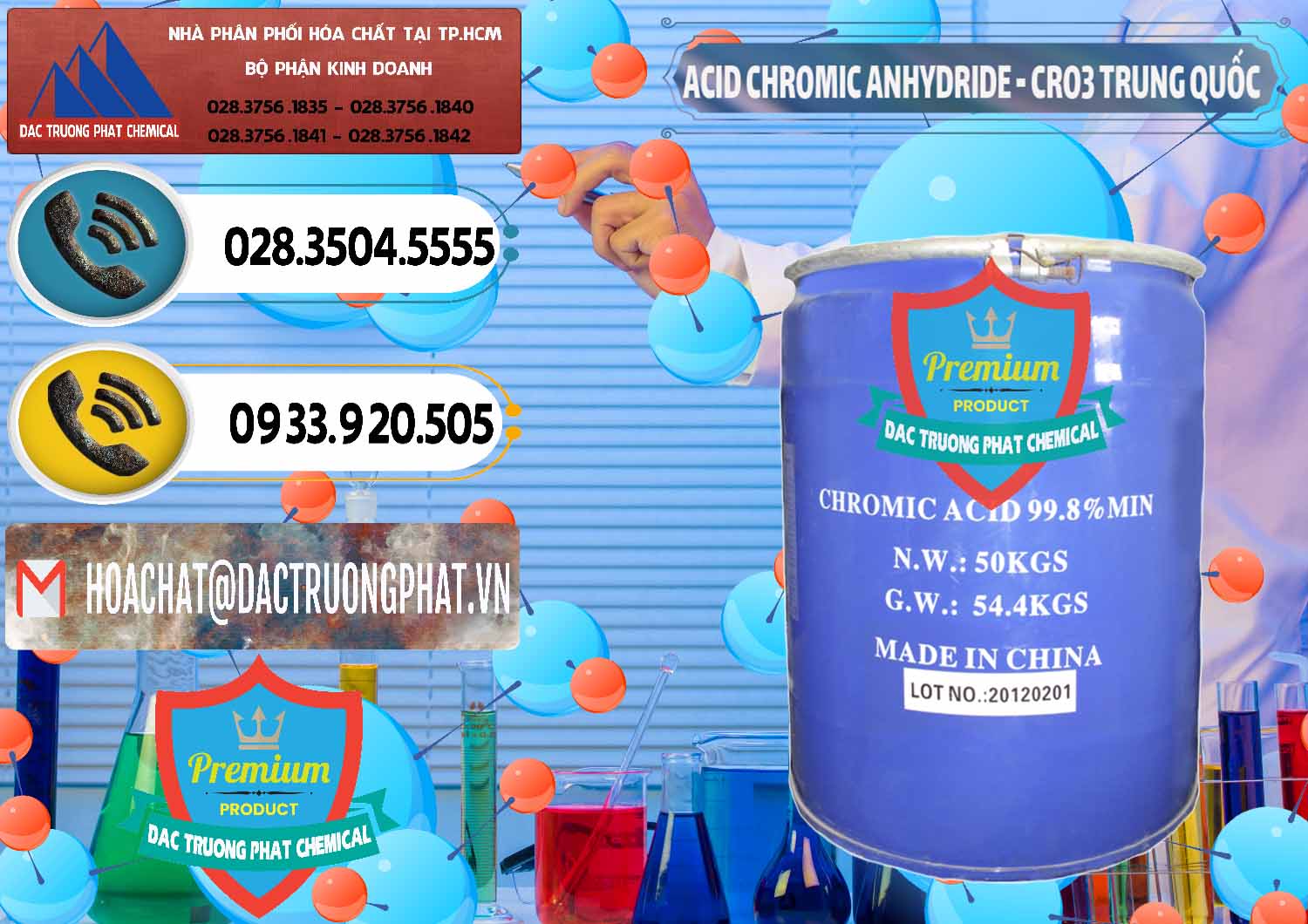 Công ty chuyên kinh doanh _ bán Acid Chromic Anhydride - Cromic CRO3 Trung Quốc China - 0007 - Đơn vị chuyên cung ứng - phân phối hóa chất tại TP.HCM - hoachatdetnhuom.vn