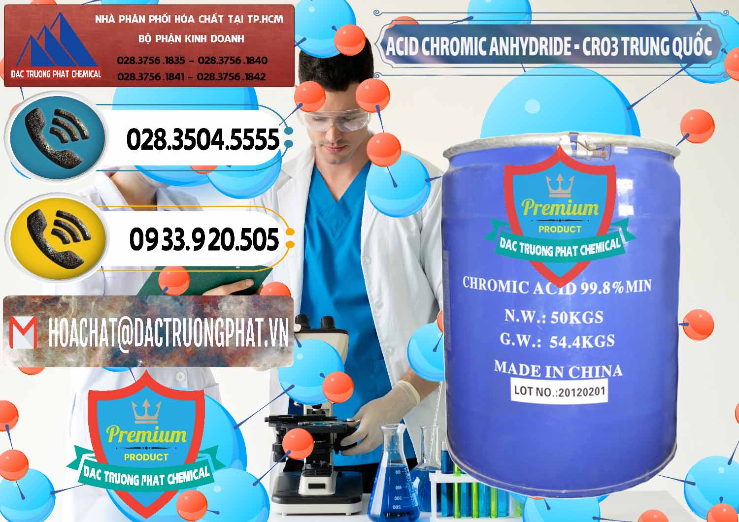 Đơn vị bán - cung ứng Acid Chromic Anhydride - Cromic CRO3 Trung Quốc China - 0007 - Nơi chuyên cung cấp & nhập khẩu hóa chất tại TP.HCM - hoachatdetnhuom.vn