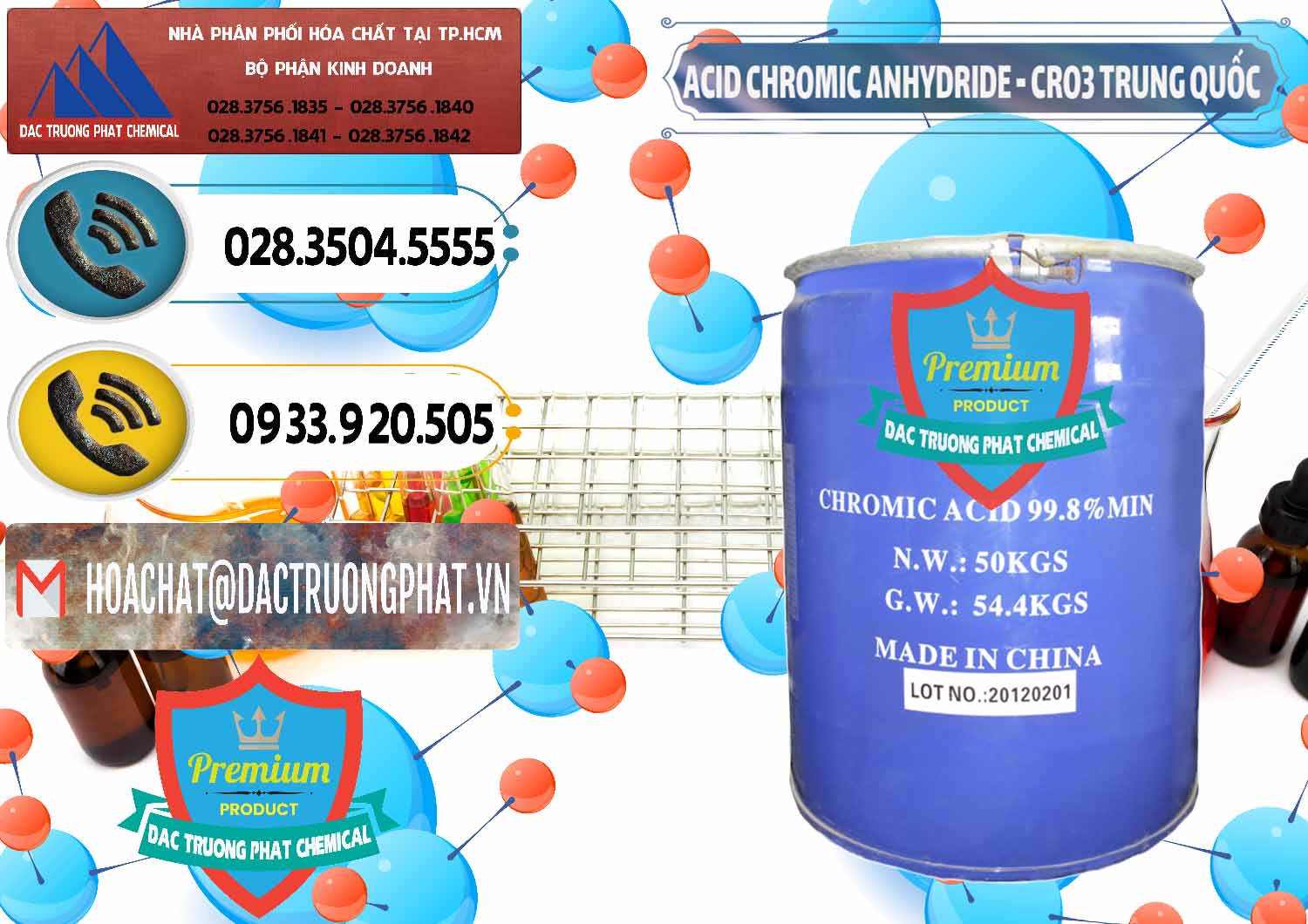 Cty chuyên bán & cung ứng Acid Chromic Anhydride - Cromic CRO3 Trung Quốc China - 0007 - Đơn vị chuyên cung cấp - kinh doanh hóa chất tại TP.HCM - hoachatdetnhuom.vn