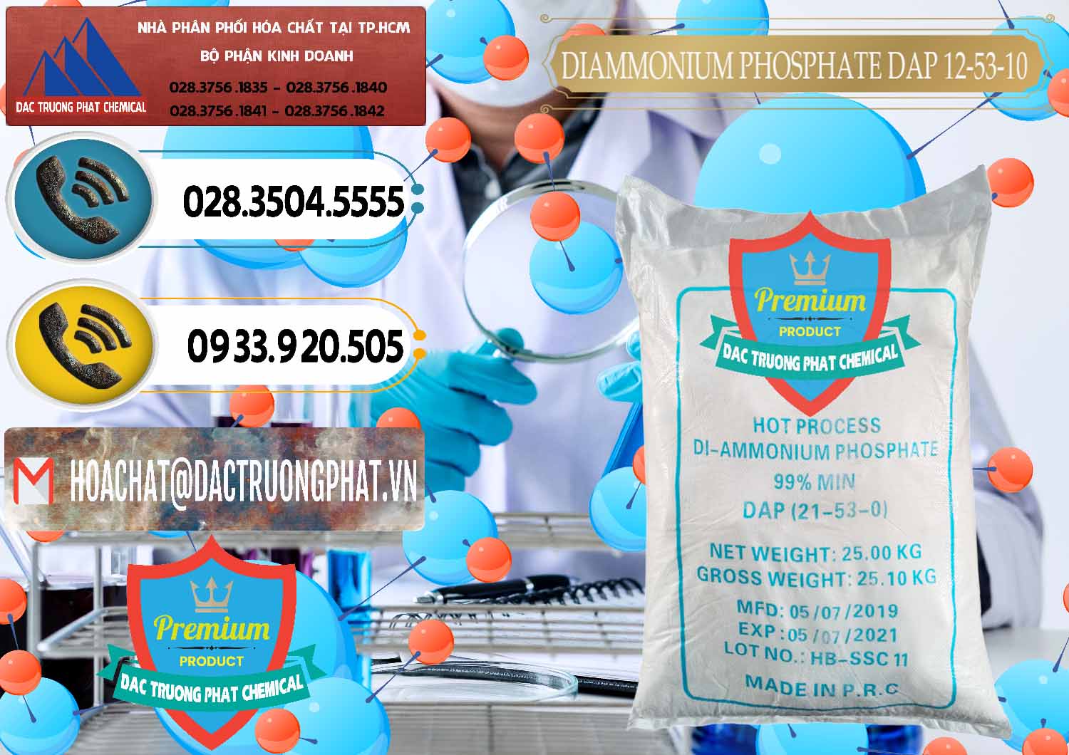 Công ty chuyên cung cấp & bán DAP - Diammonium Phosphate Trung Quốc China - 0319 - Chuyên kinh doanh - cung cấp hóa chất tại TP.HCM - hoachatdetnhuom.vn