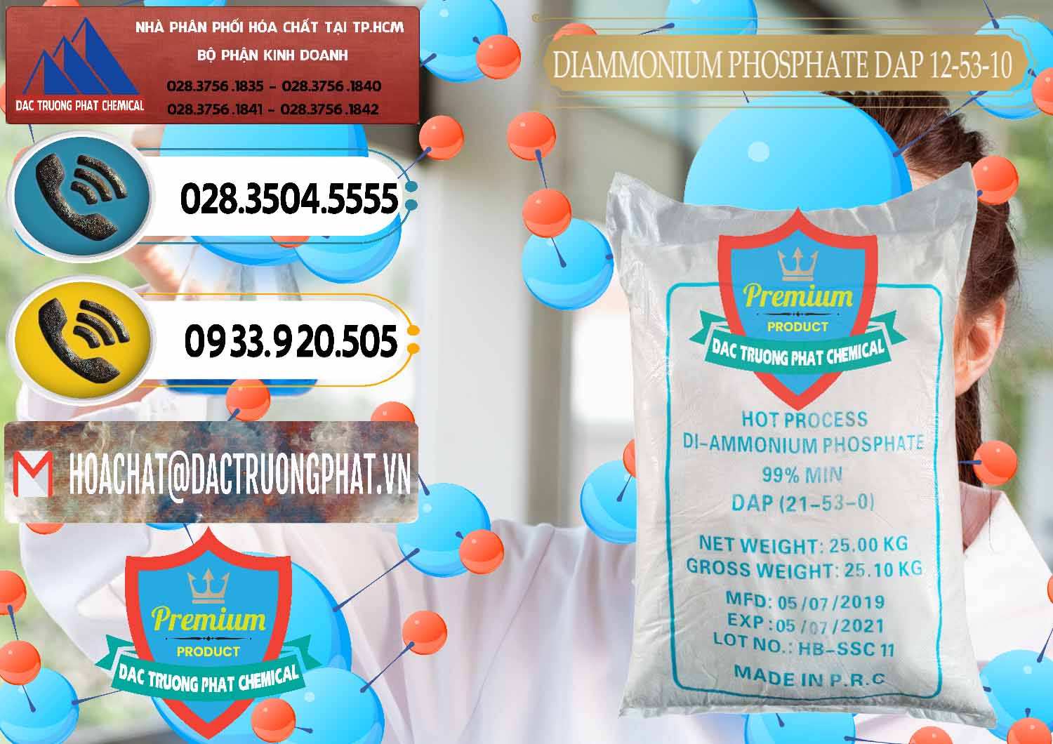 Cty cung ứng ( bán ) DAP - Diammonium Phosphate Trung Quốc China - 0319 - Đơn vị chuyên cung ứng ( phân phối ) hóa chất tại TP.HCM - hoachatdetnhuom.vn