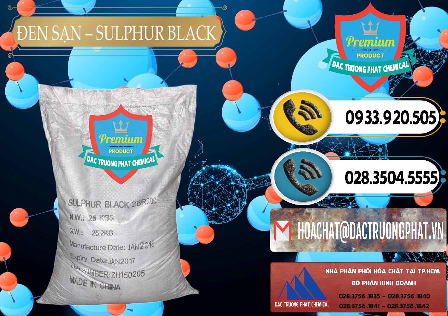 Nhà cung cấp - bán Đen Sạn – Sulphur Black Trung Quốc China - 0062 - Cty chuyên cung cấp ( bán ) hóa chất tại TP.HCM - hoachatdetnhuom.vn