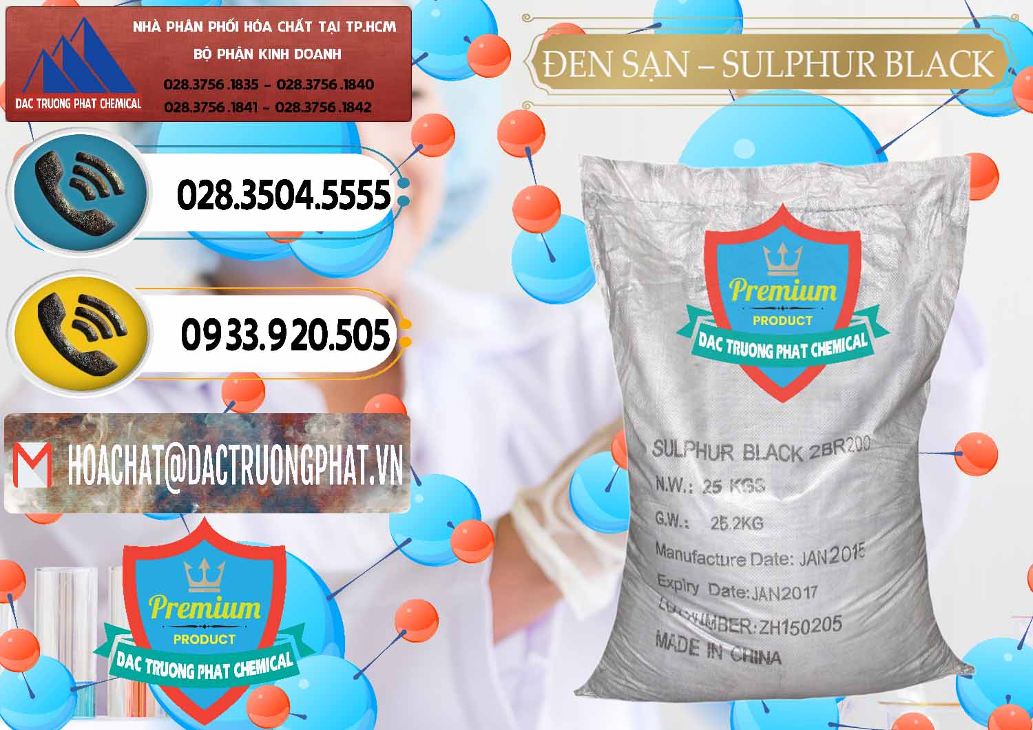 Nơi nhập khẩu ( bán ) Đen Sạn – Sulphur Black Trung Quốc China - 0062 - Đơn vị chuyên kinh doanh ( phân phối ) hóa chất tại TP.HCM - hoachatdetnhuom.vn