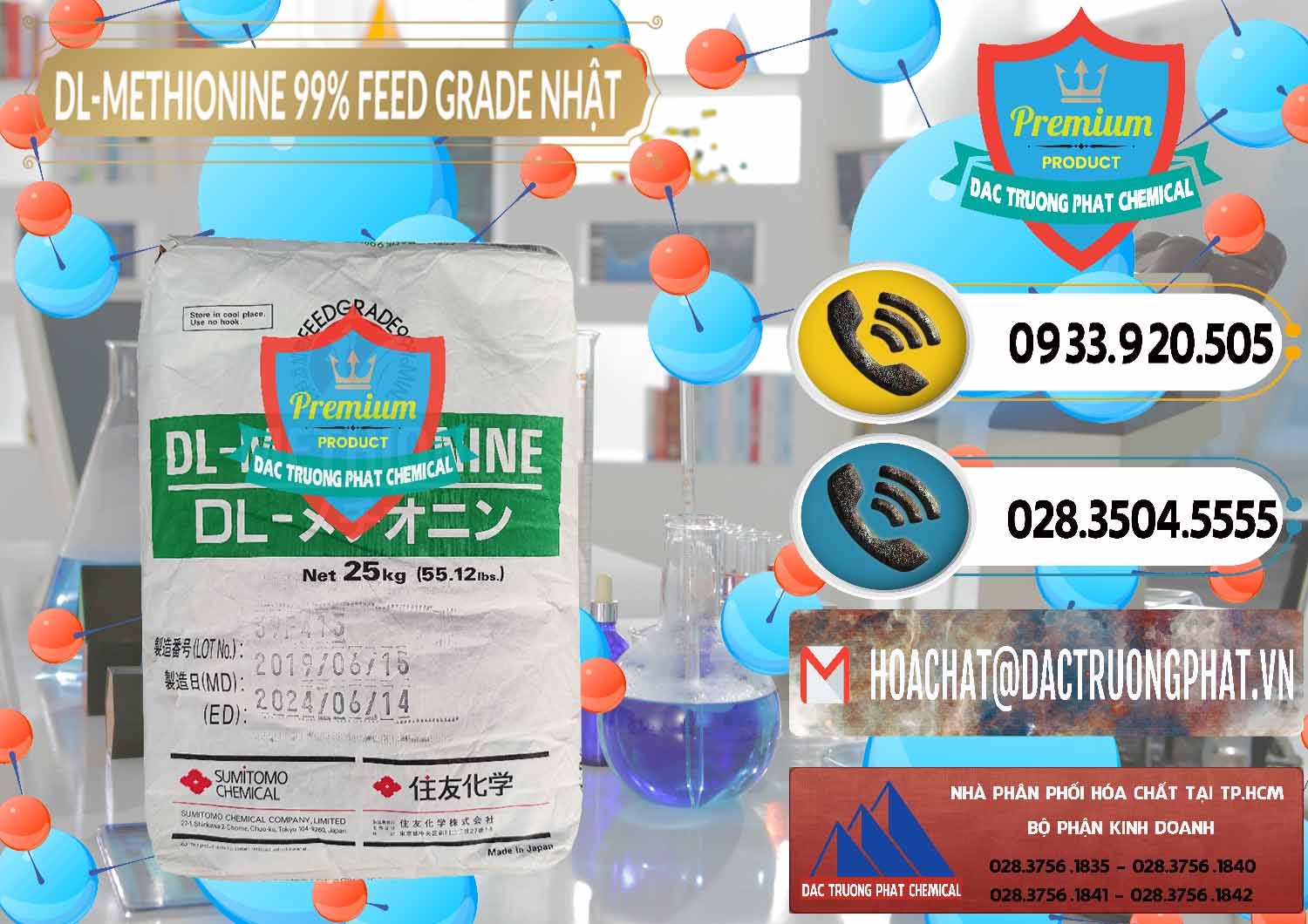 Đơn vị bán ( phân phối ) DL-Methionine - C5H11NO2S Feed Grade Sumitomo Nhật Bản Japan - 0313 - Cty chuyên phân phối _ kinh doanh hóa chất tại TP.HCM - hoachatdetnhuom.vn