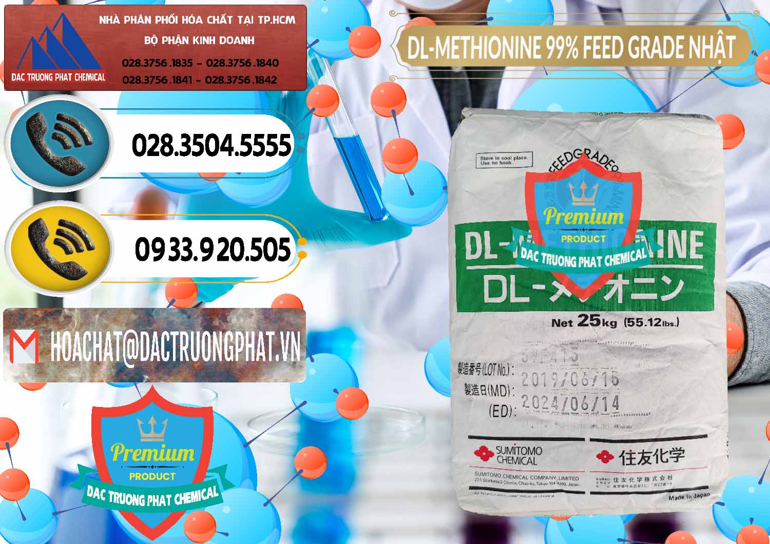 Nơi chuyên cung cấp _ bán DL-Methionine - C5H11NO2S Feed Grade Sumitomo Nhật Bản Japan - 0313 - Nơi cung ứng & phân phối hóa chất tại TP.HCM - hoachatdetnhuom.vn