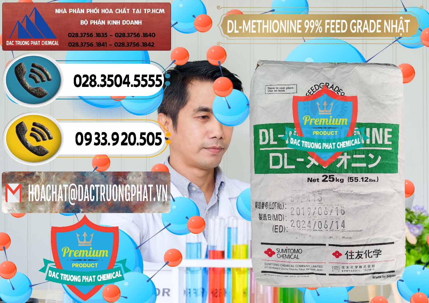 Công ty kinh doanh và bán DL-Methionine - C5H11NO2S Feed Grade Sumitomo Nhật Bản Japan - 0313 - Đơn vị cung cấp và phân phối hóa chất tại TP.HCM - hoachatdetnhuom.vn