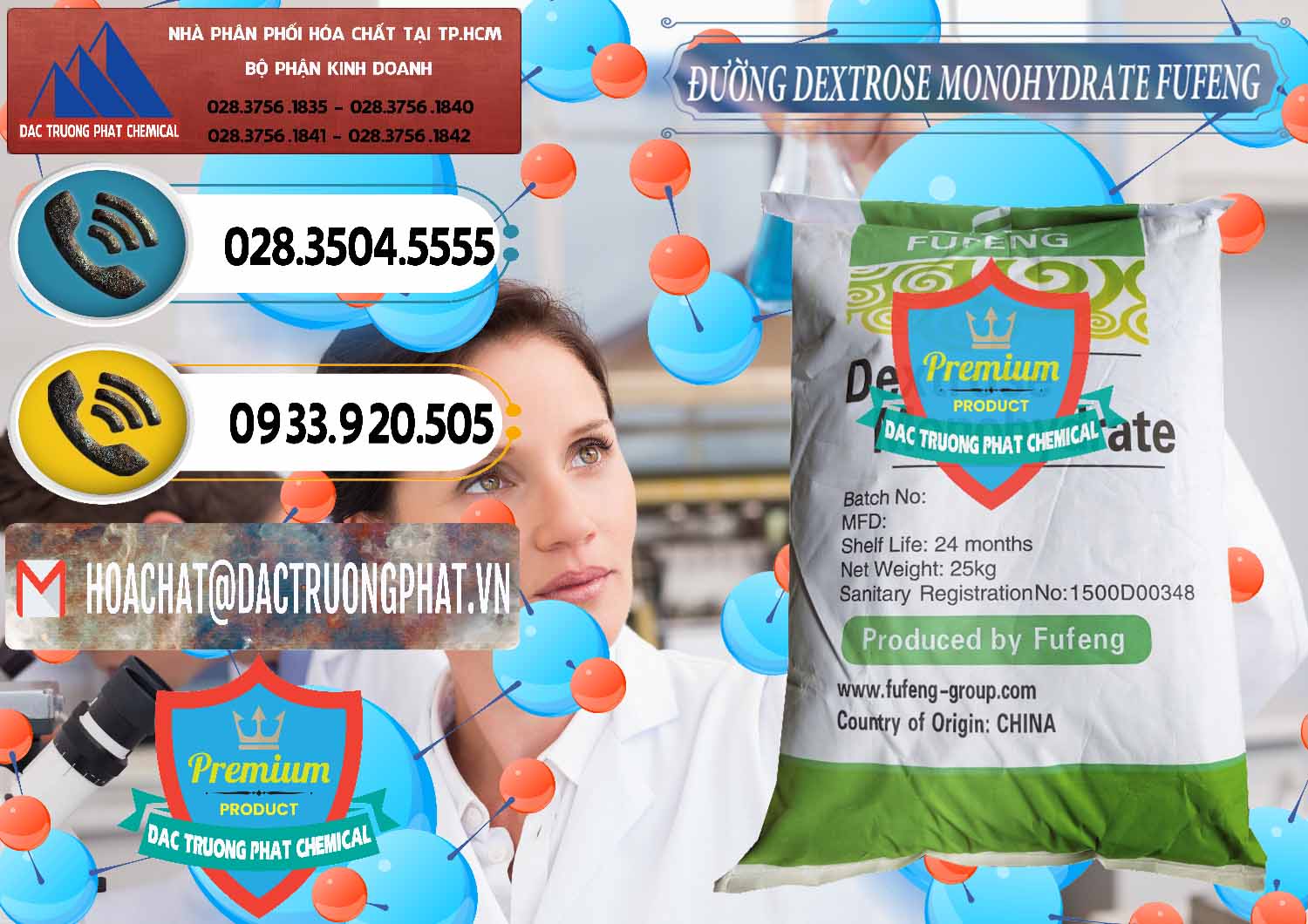 Nhà phân phối _ bán Đường Dextrose Monohydrate Food Grade Fufeng Trung Quốc China - 0223 - Cty chuyên kinh doanh - cung cấp hóa chất tại TP.HCM - hoachatdetnhuom.vn