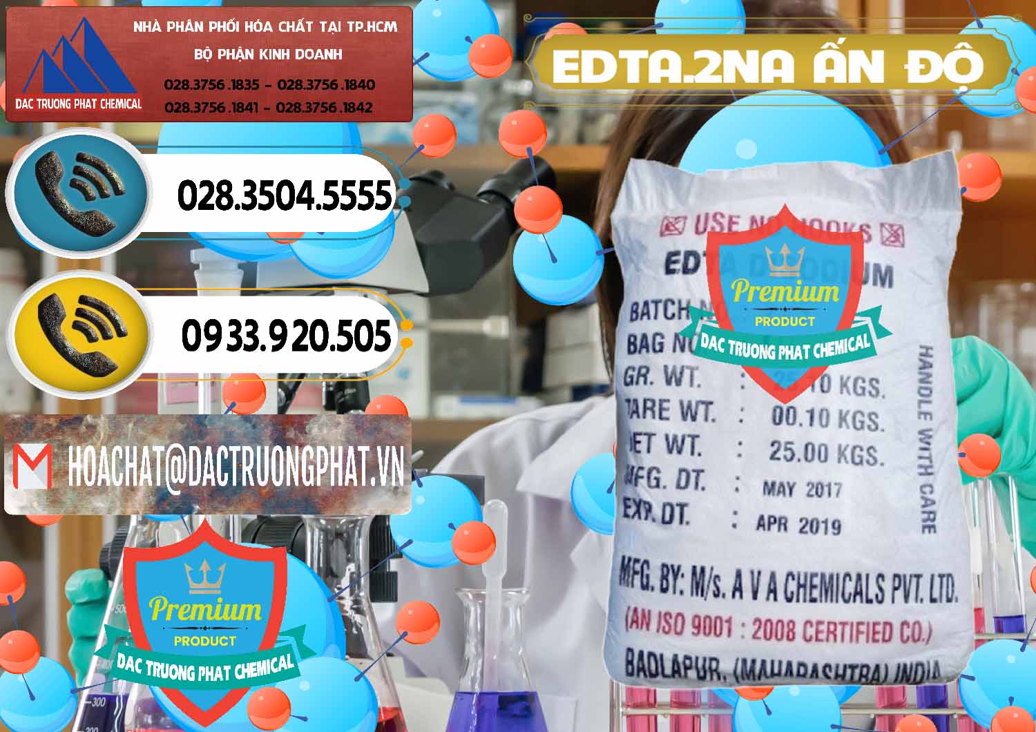 Công ty bán _ phân phối EDTA.2NA - Ethylendiamin Tetraacetic Ấn Độ India - 0416 - Công ty chuyên bán & phân phối hóa chất tại TP.HCM - hoachatdetnhuom.vn