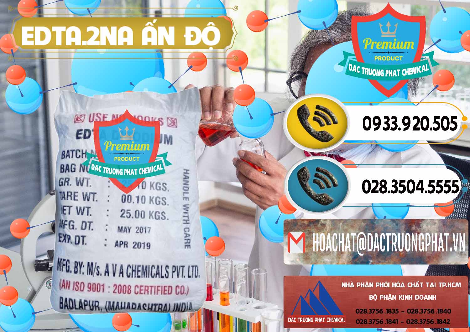 Công ty chuyên bán ( cung cấp ) EDTA.2NA - Ethylendiamin Tetraacetic Ấn Độ India - 0416 - Chuyên bán ( phân phối ) hóa chất tại TP.HCM - hoachatdetnhuom.vn